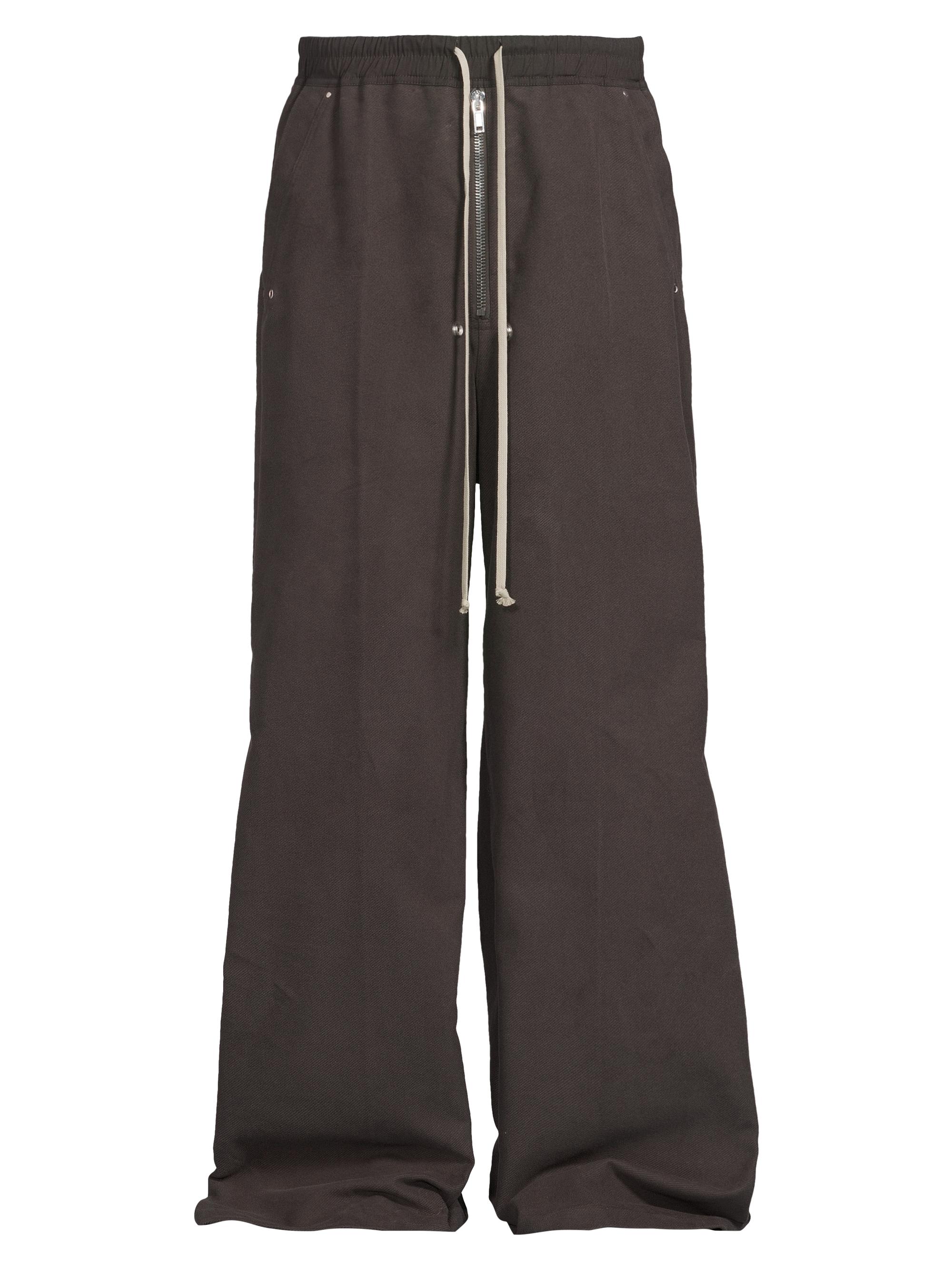 Rick Owens Men's Pantaloni Wide-Leg Bela Pants - Dark Dust