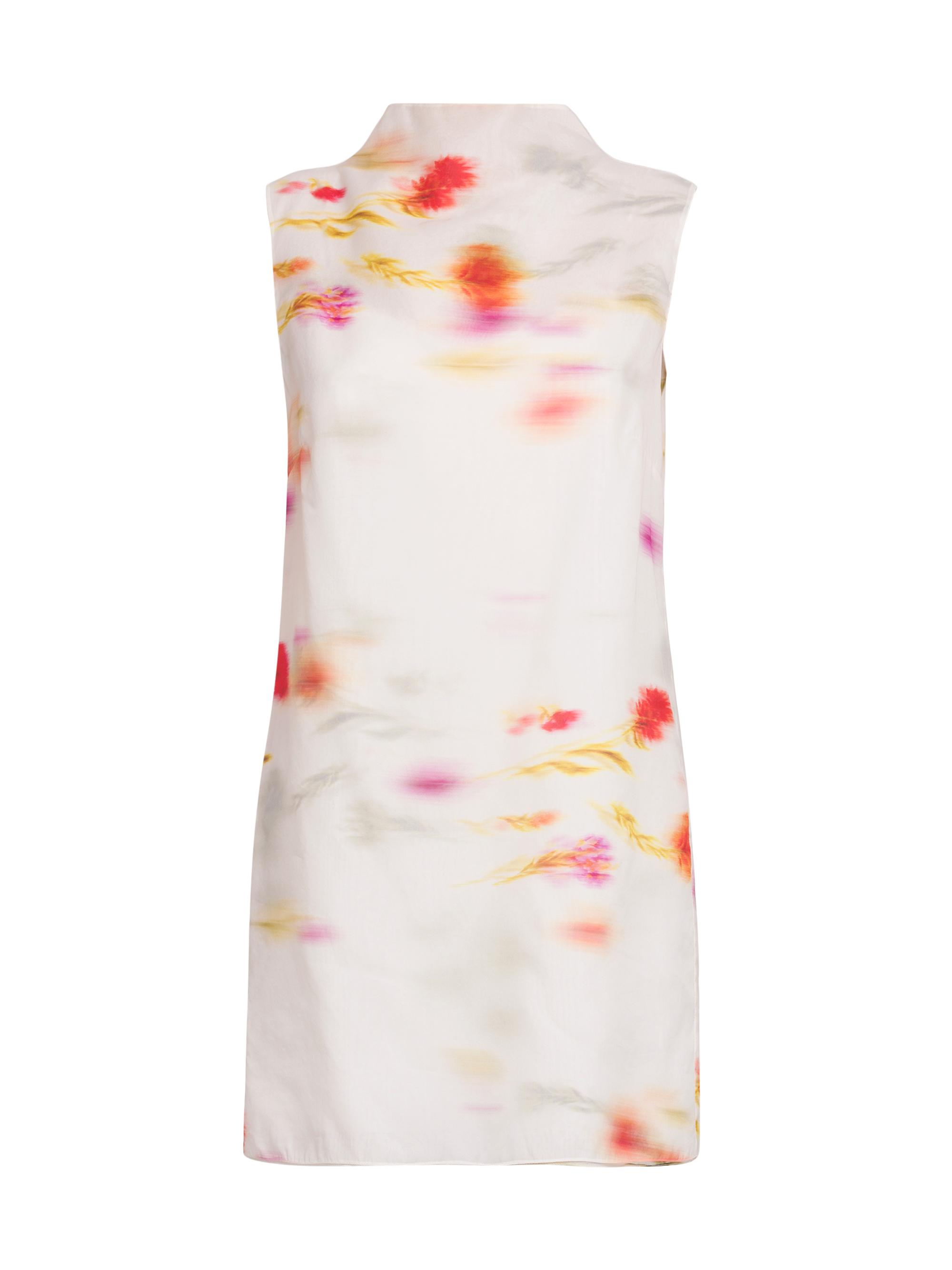 FERRAGAMO Women's Blossom Flower Shift Dress - White Olive