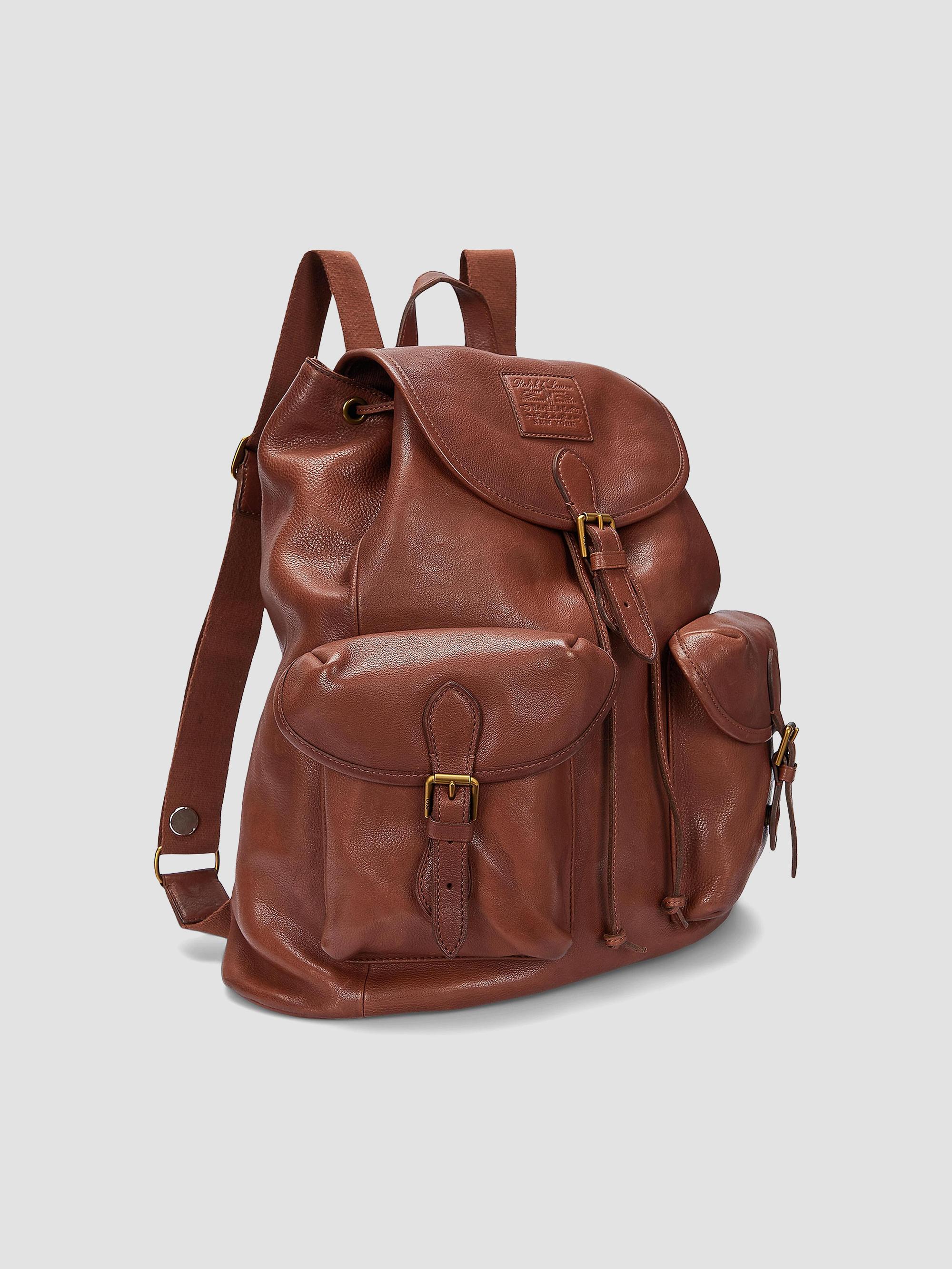 Polo Ralph Lauren Heritage Large Leather Backpack | Saks Fifth Avenue