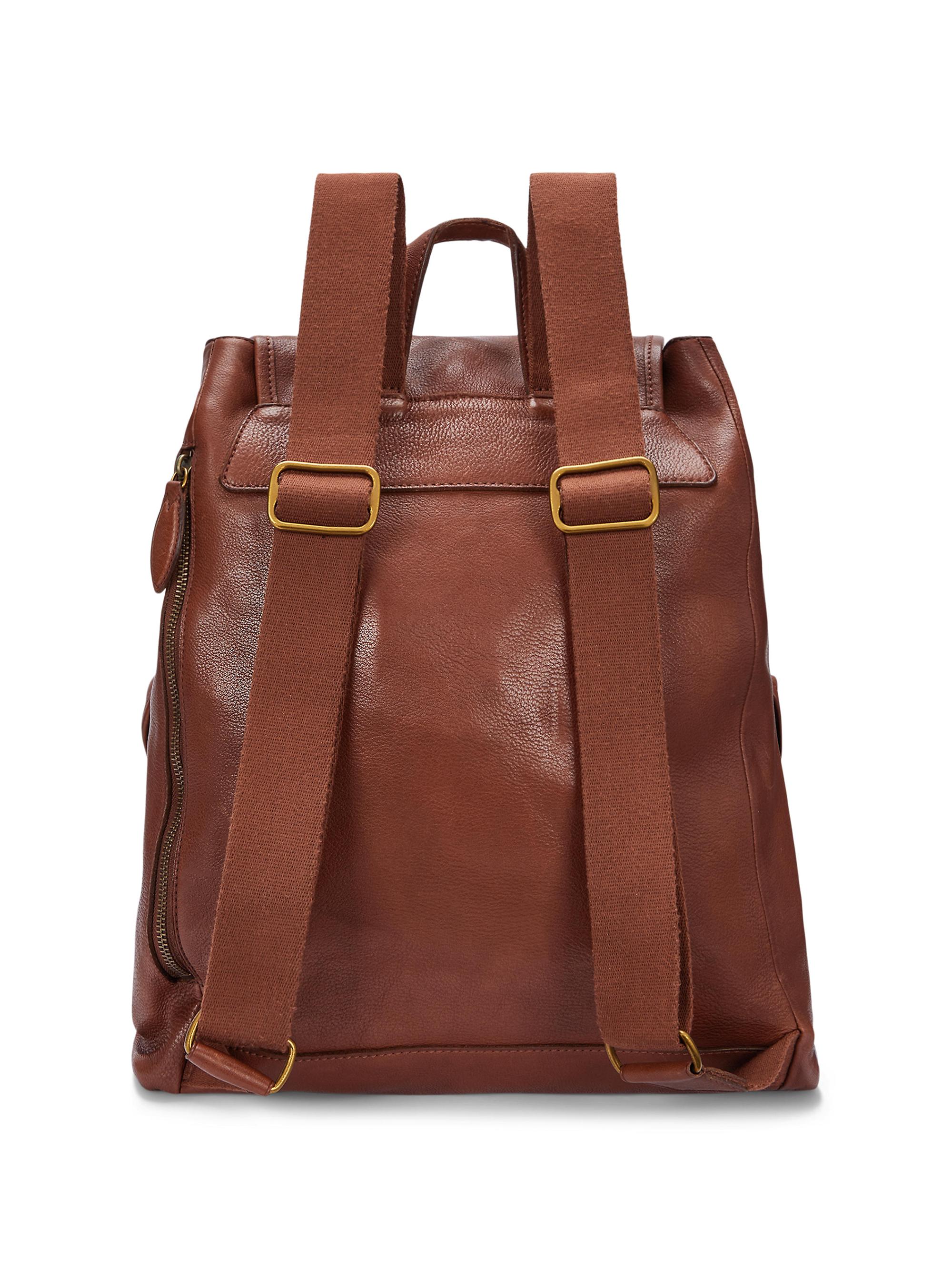 Polo Ralph Lauren Heritage Large Leather Backpack | Saks Fifth Avenue