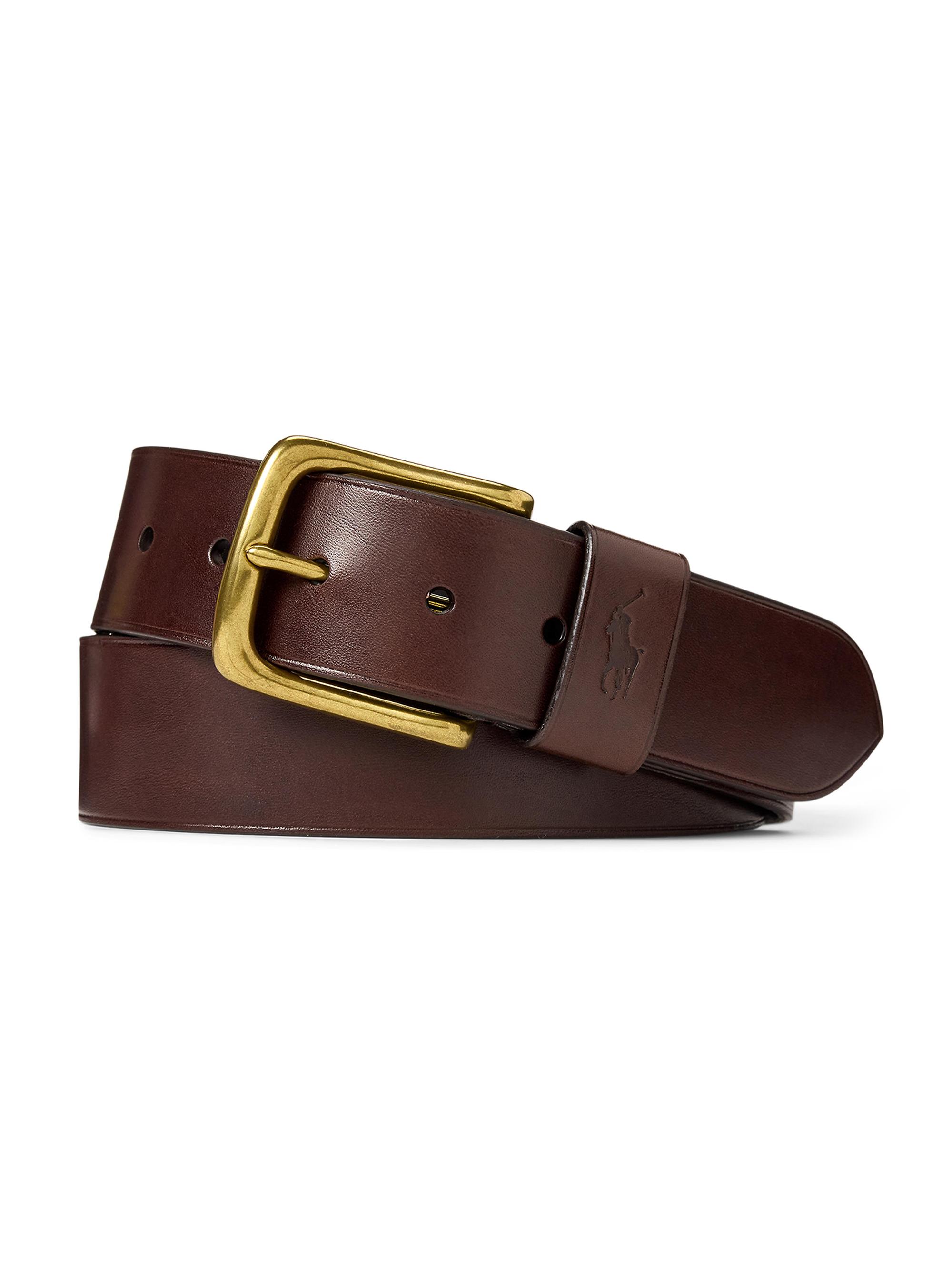 Polo Ralph Lauren Men's Full-Grain Leather Belt - Brown