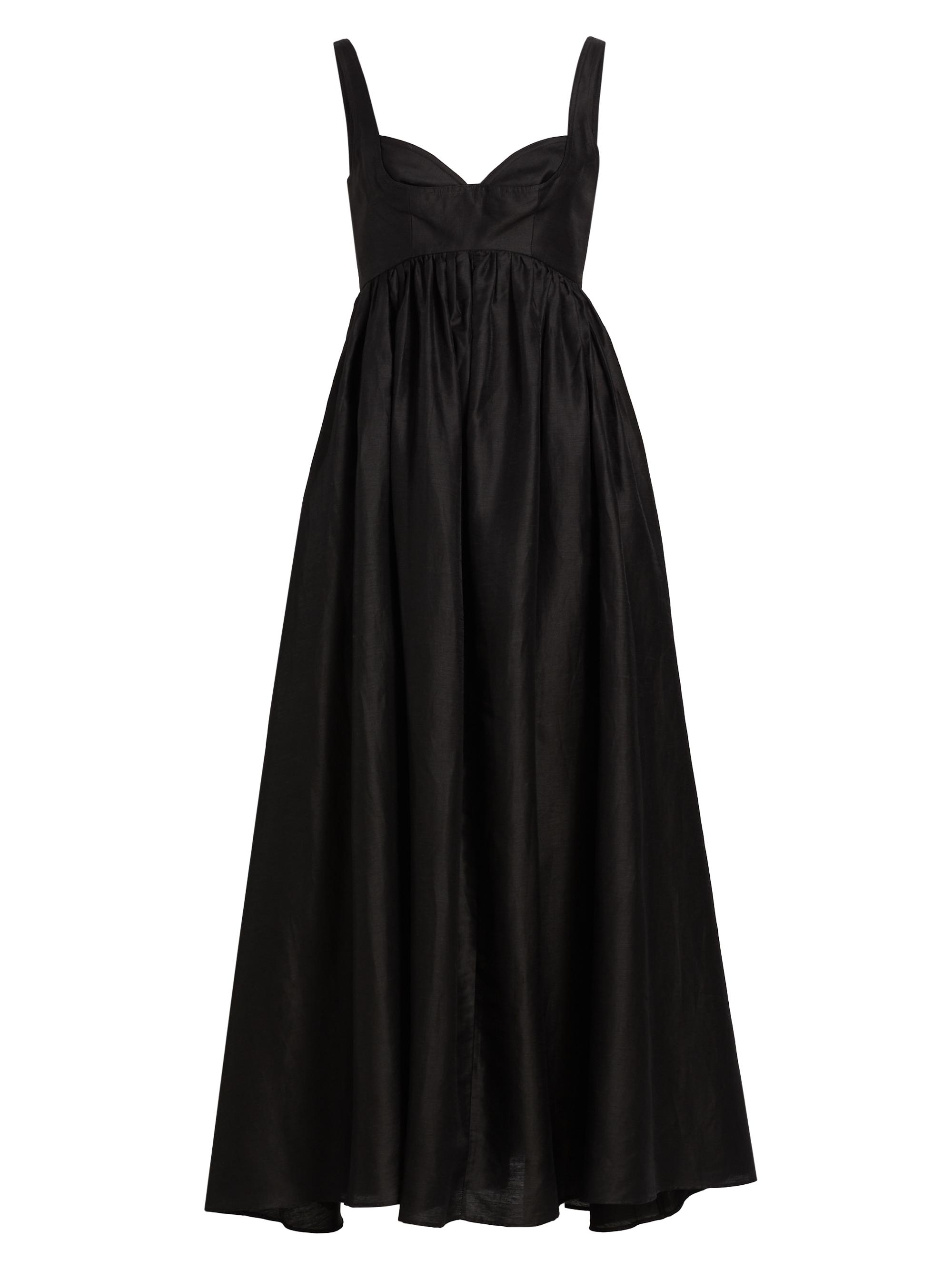 Acler Women's Sandgate Linen-Blend Maxi Dress - Black