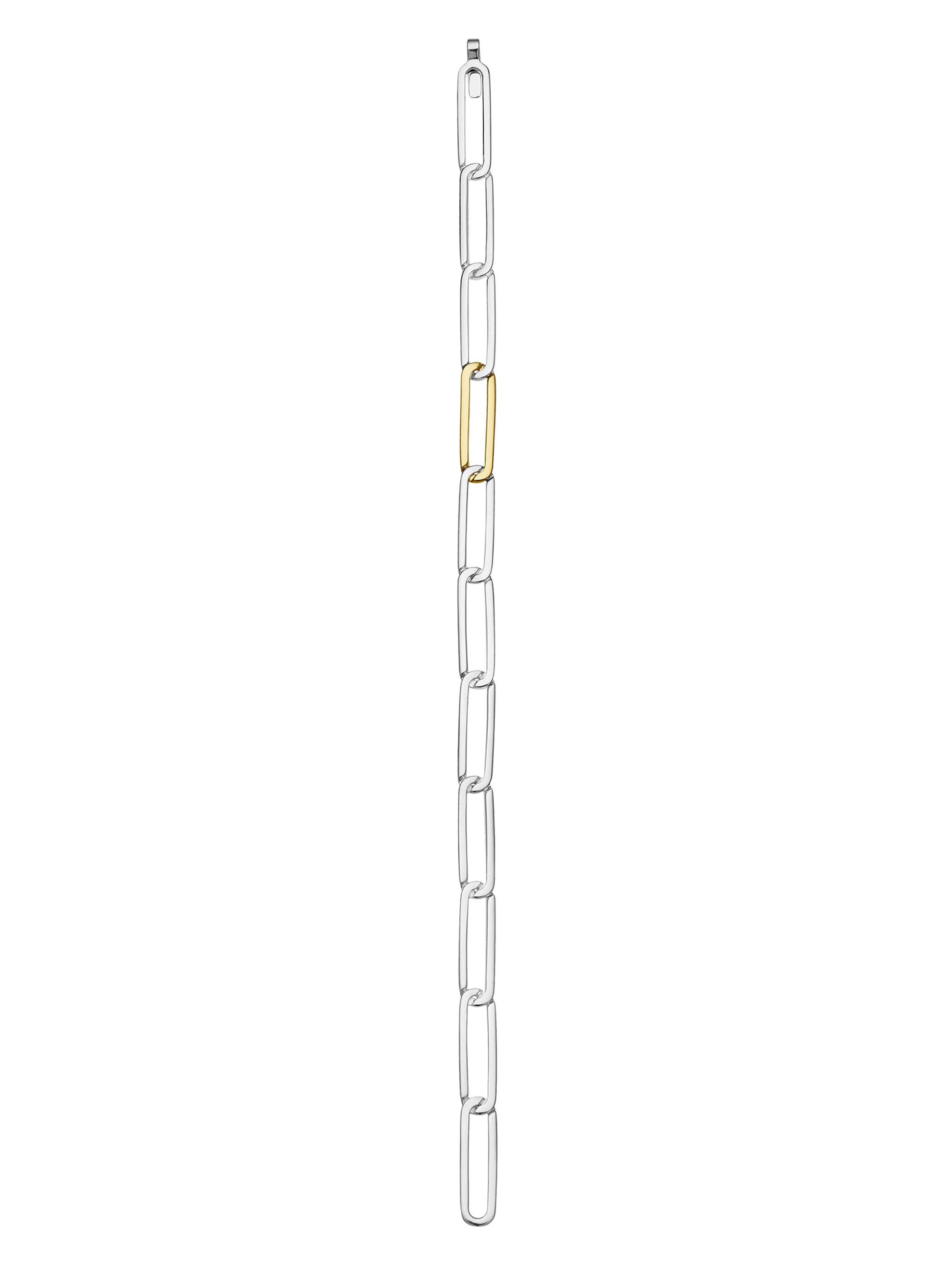 Kinraden Men's  Oxygen Inhaling Him 18K & Sterling Silver Gold Bracelet - Sterling Silver Gold