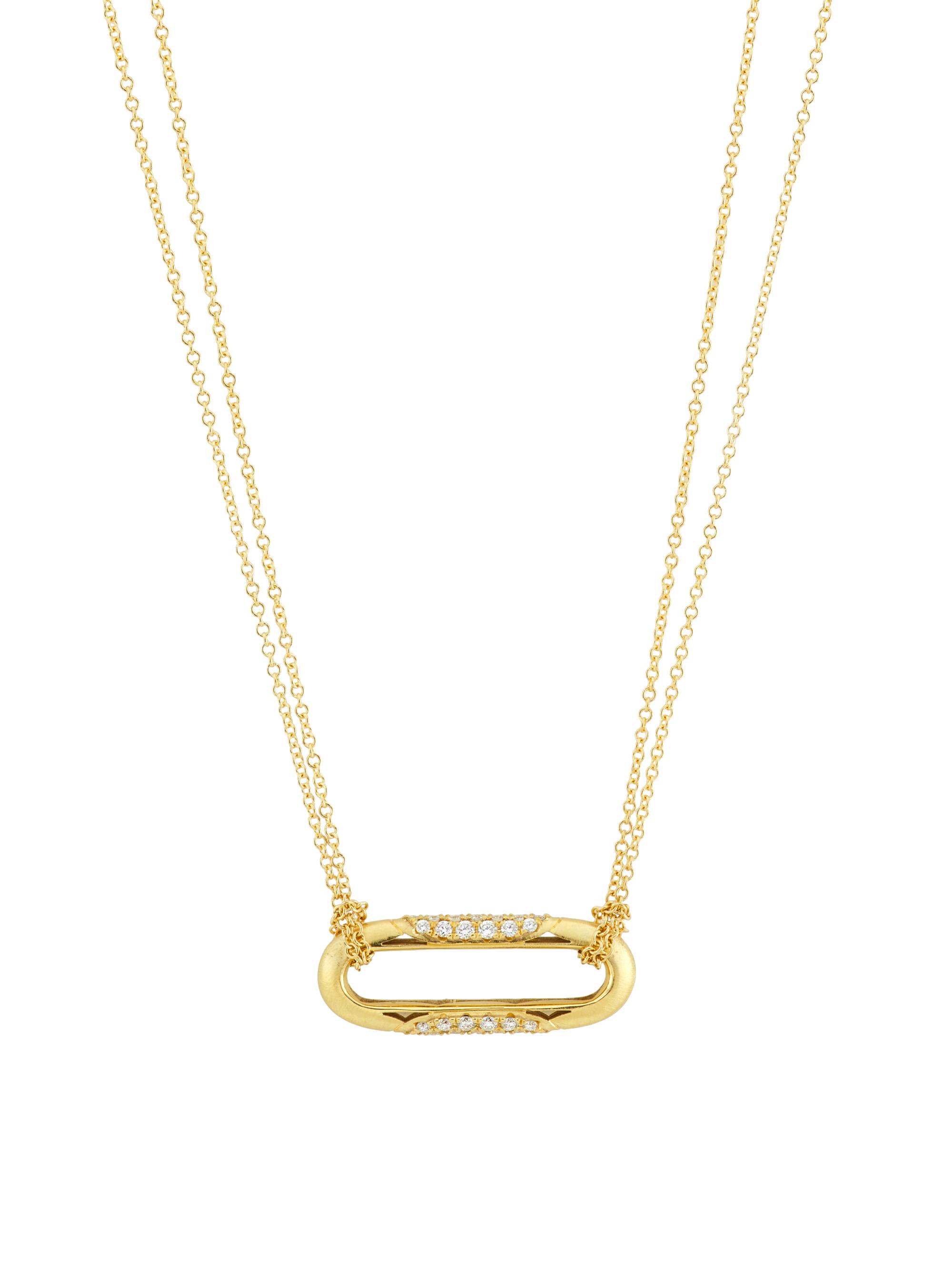 Tacori Women's Crescent Eclipse 18K Yellow Gold & 0.20 TCW Diamond Pendant Necklace - Yellow Gold