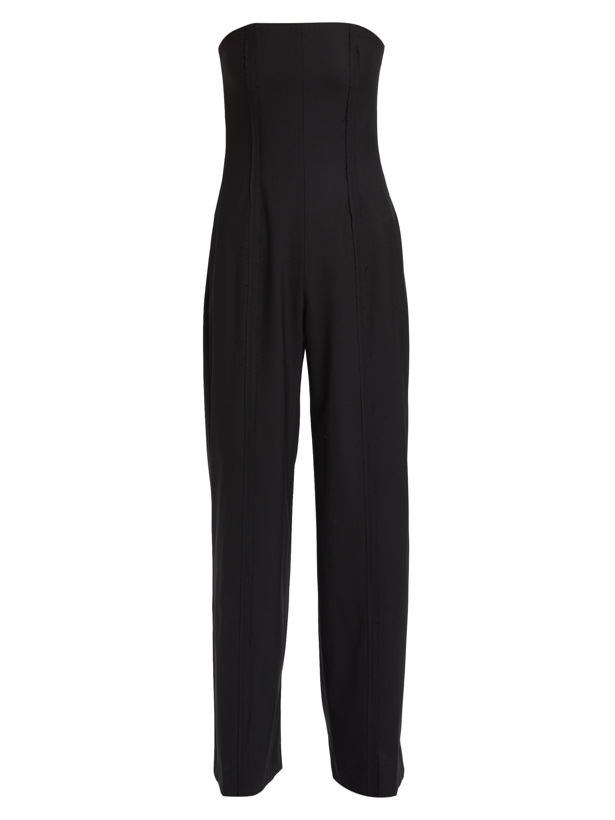 Kiki de Montparnasse Women's Exposed Seam Wool-Blend Jumpsuit - Black