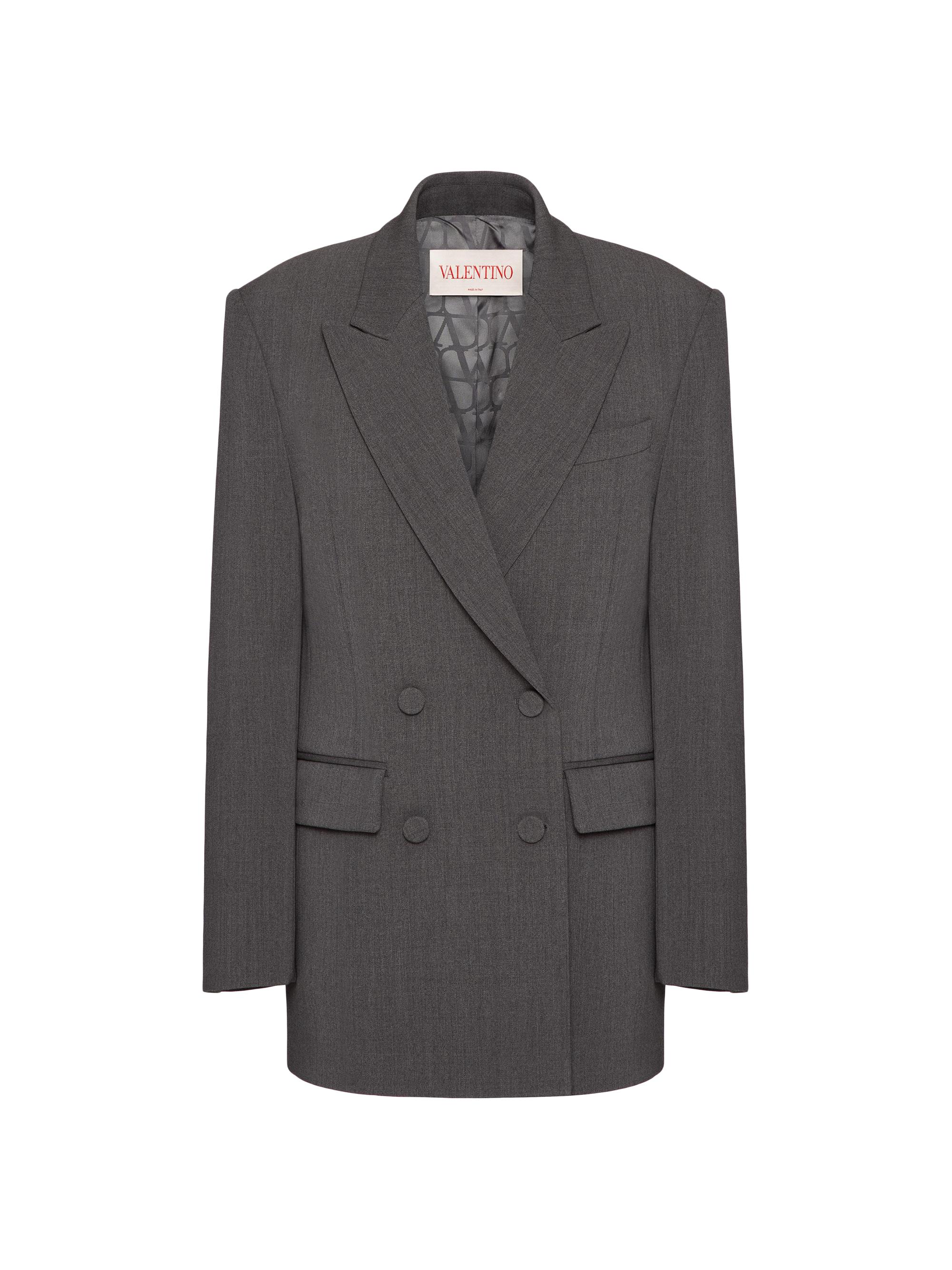 Valentino Garavani Women's Active Gabardine Jacket - Grey