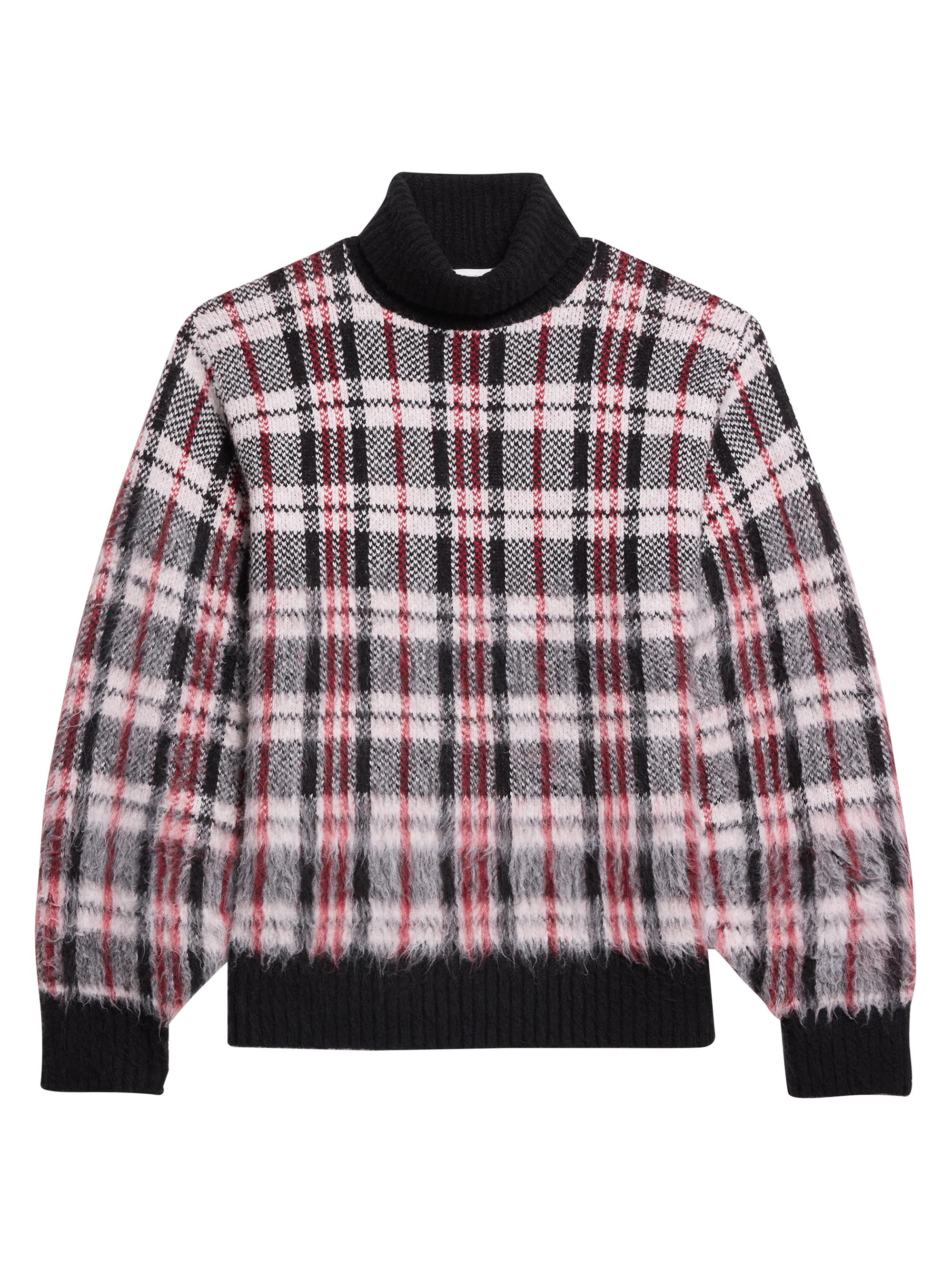 Helmut Lang Plaid Turtleneck Sweater | Saks Fifth Avenue