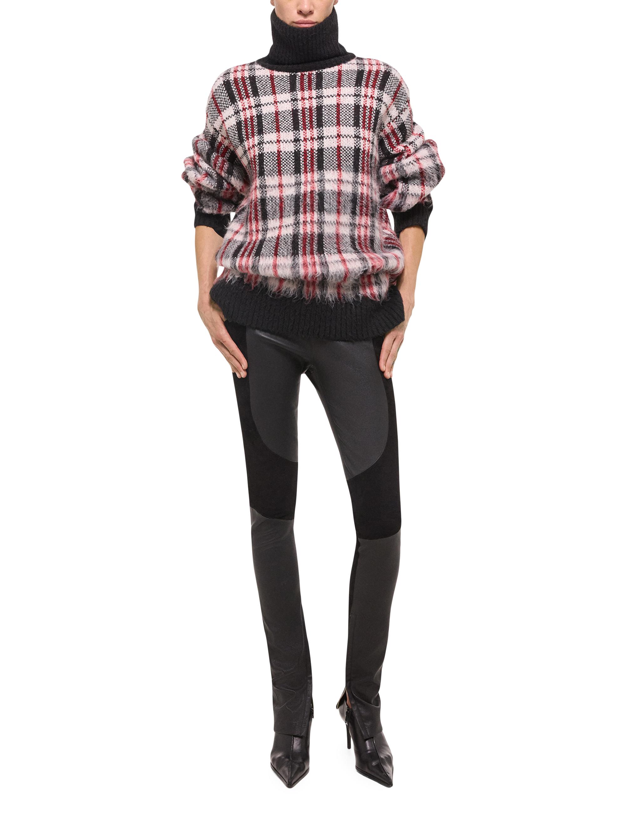 Helmut Lang Plaid Turtleneck Sweater | Saks Fifth Avenue