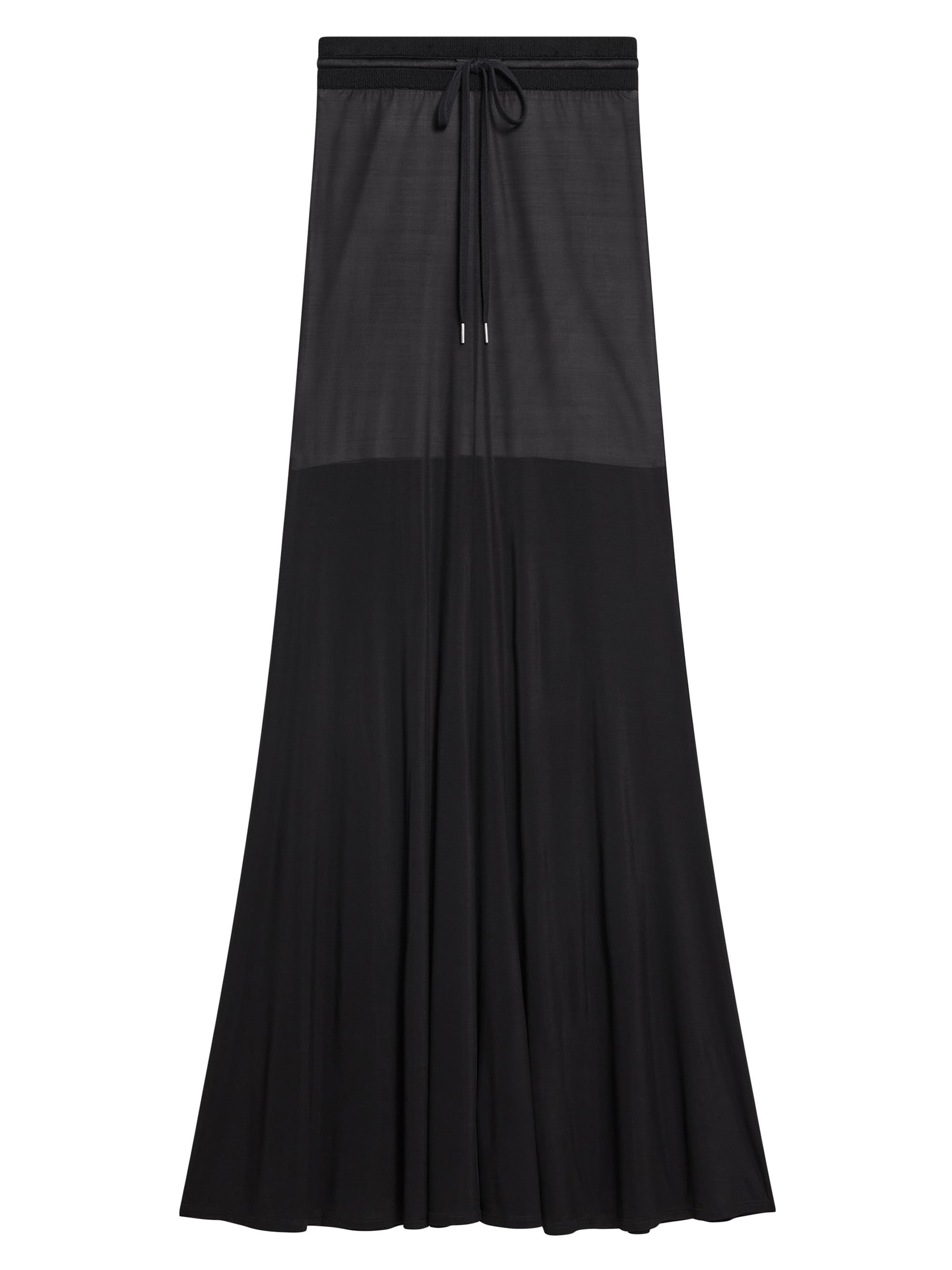 Helmut Lang Women's Cut & Sew Maxi Skirt - Black