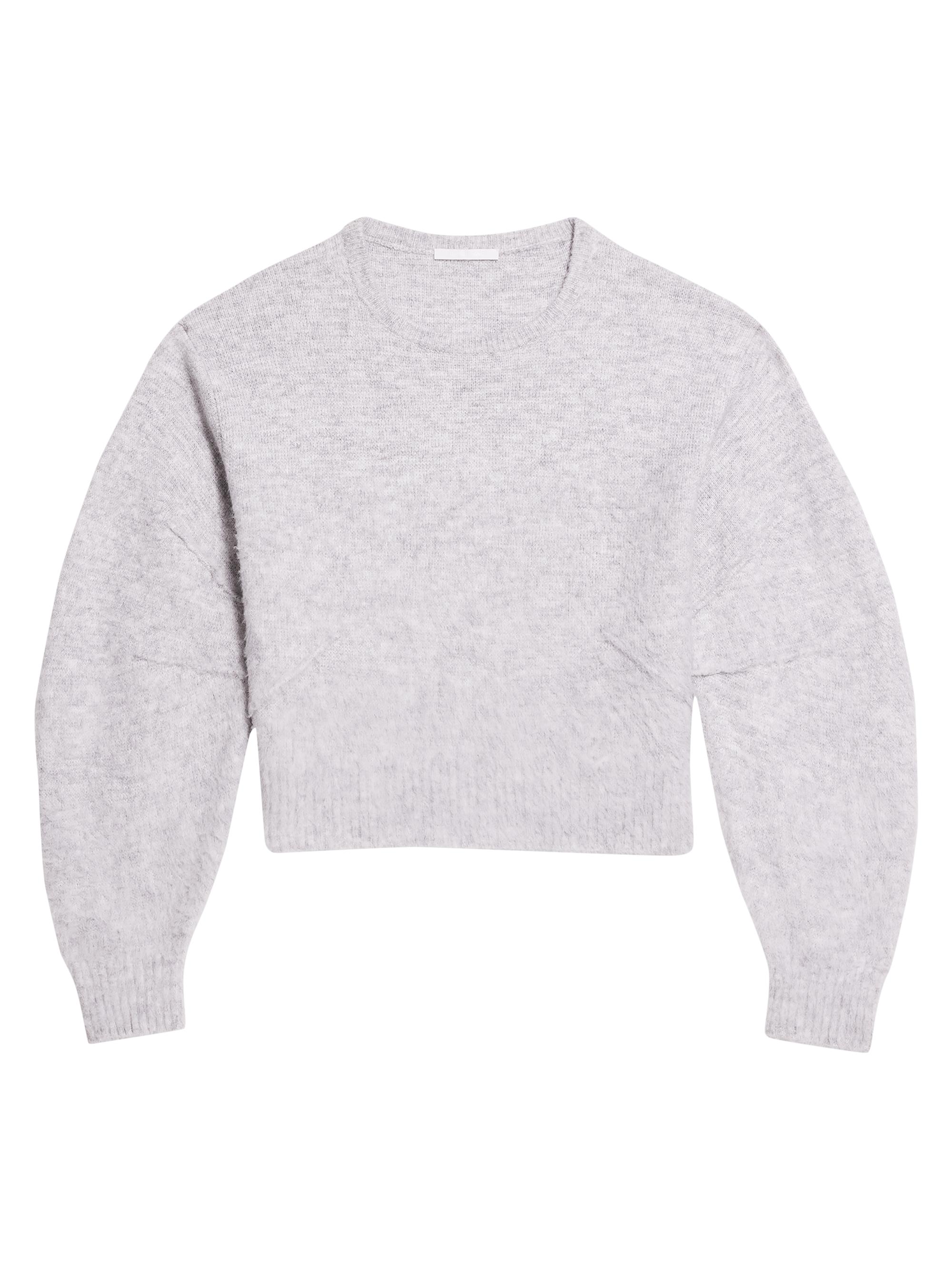 Helmut Lang Women's Apex Crewneck Brushed Sweater - Light Heather Grey