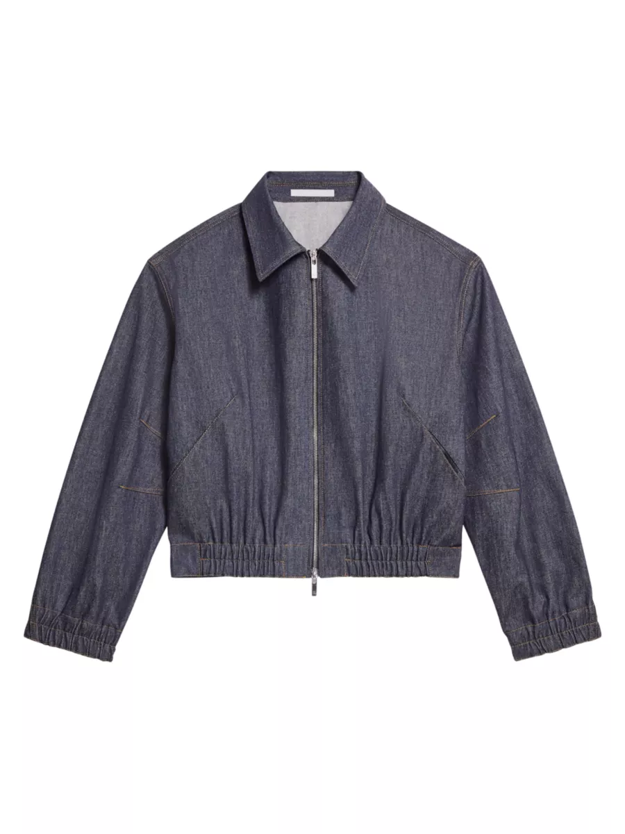 Shop Helmut Lang Apex Zip Denim Jacket | Saks Fifth Avenue Shop Helmut Lang Apex Zip Denim Jacket | Saks Fifth Avenue