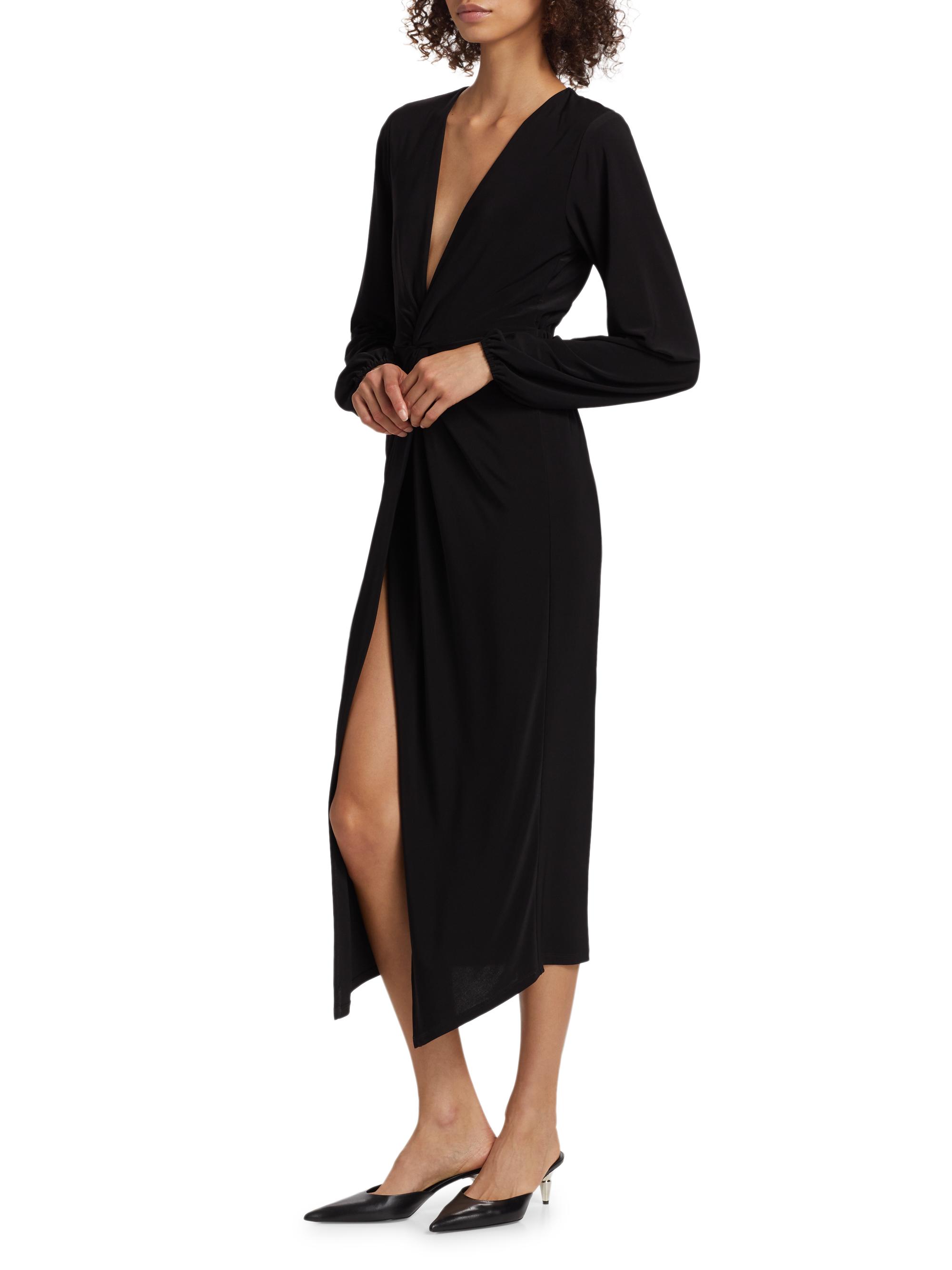 Ramy Brook Sutton Twist-Front Jersey Midi-Dress | Saks Fifth Avenue