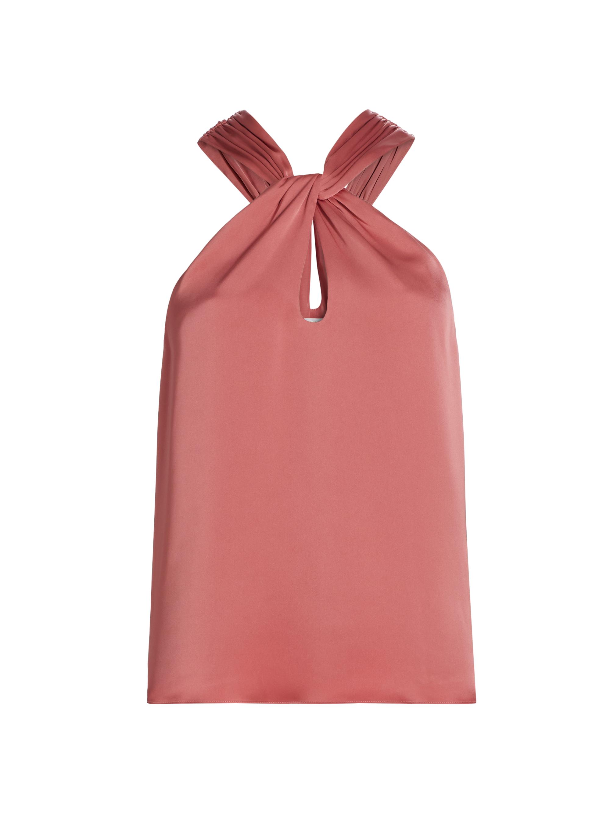 Ramy Brook Women's Nell Satin Halter Top - Woodrose