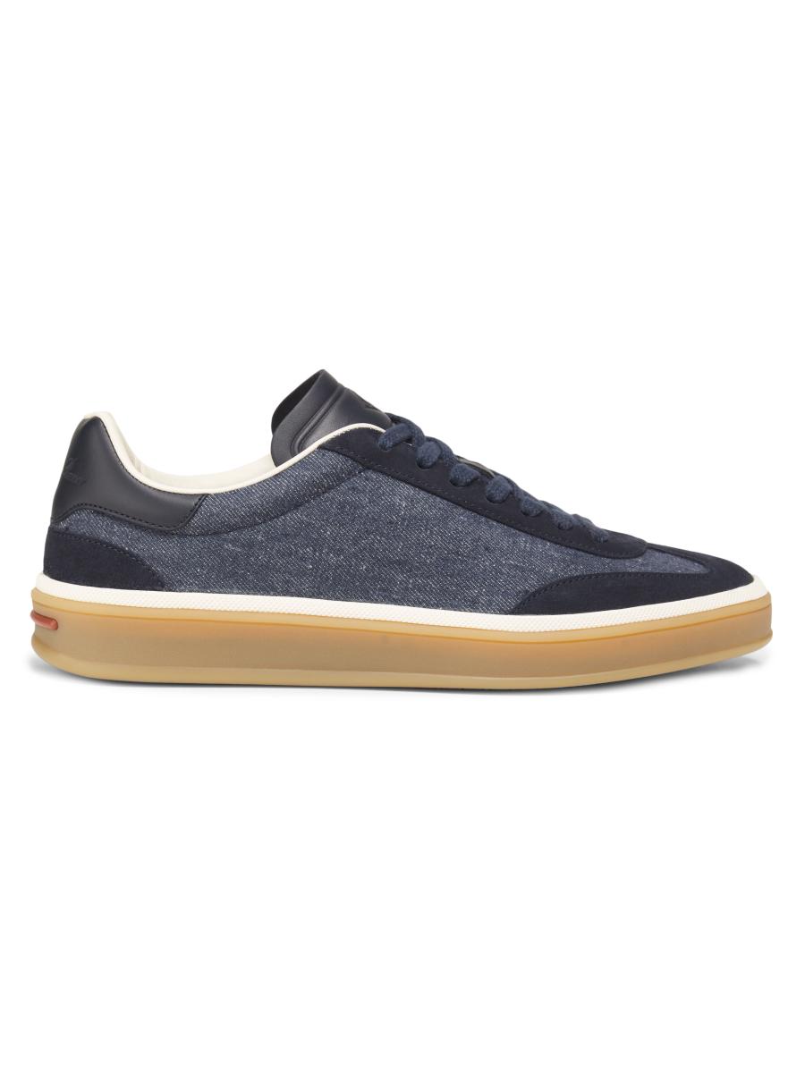 スニーカー LORO PIANA NAVY BLUE WEEK END WALK SNEAKERS Week End Walk Sneaker Microfiber - Storm System® Navy Blue