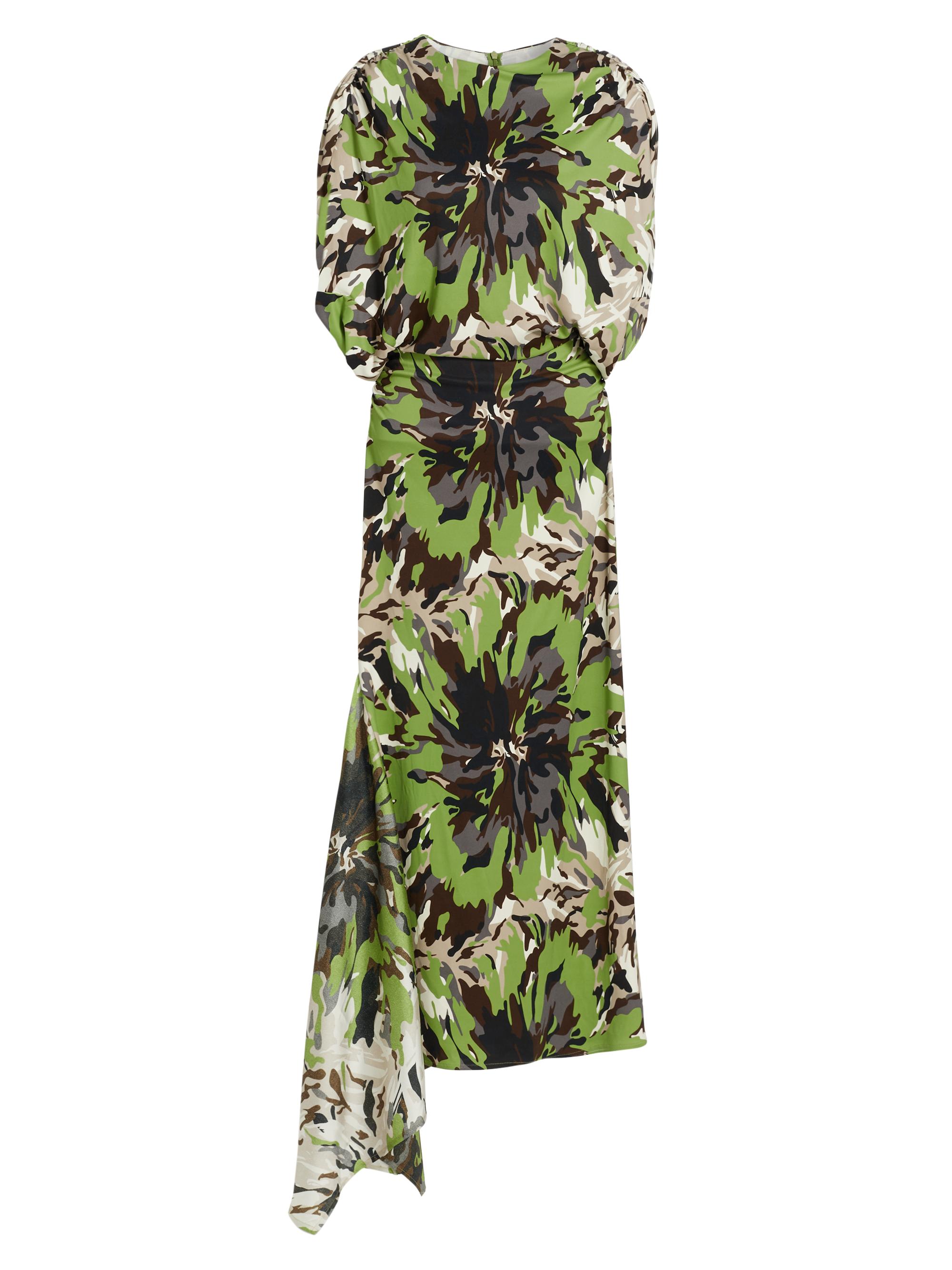 Silvia Tcherassi Women's Harriet Floral Jersey Maxi Dress - Floral Camo