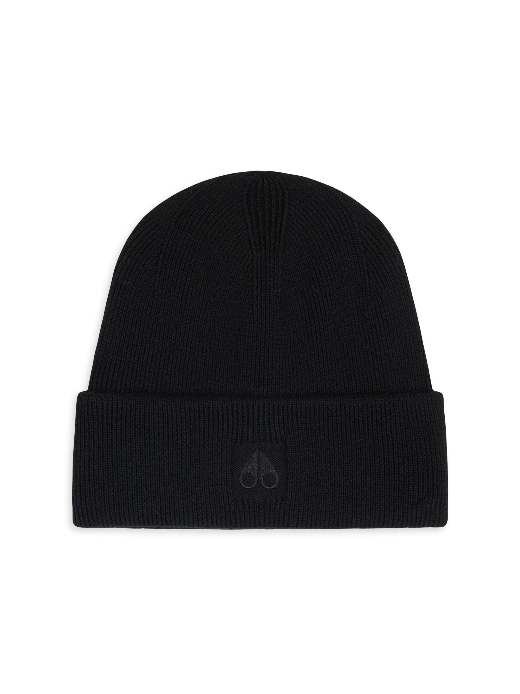 Moose Knuckles Men's Helicon Wool Beanie - Black
