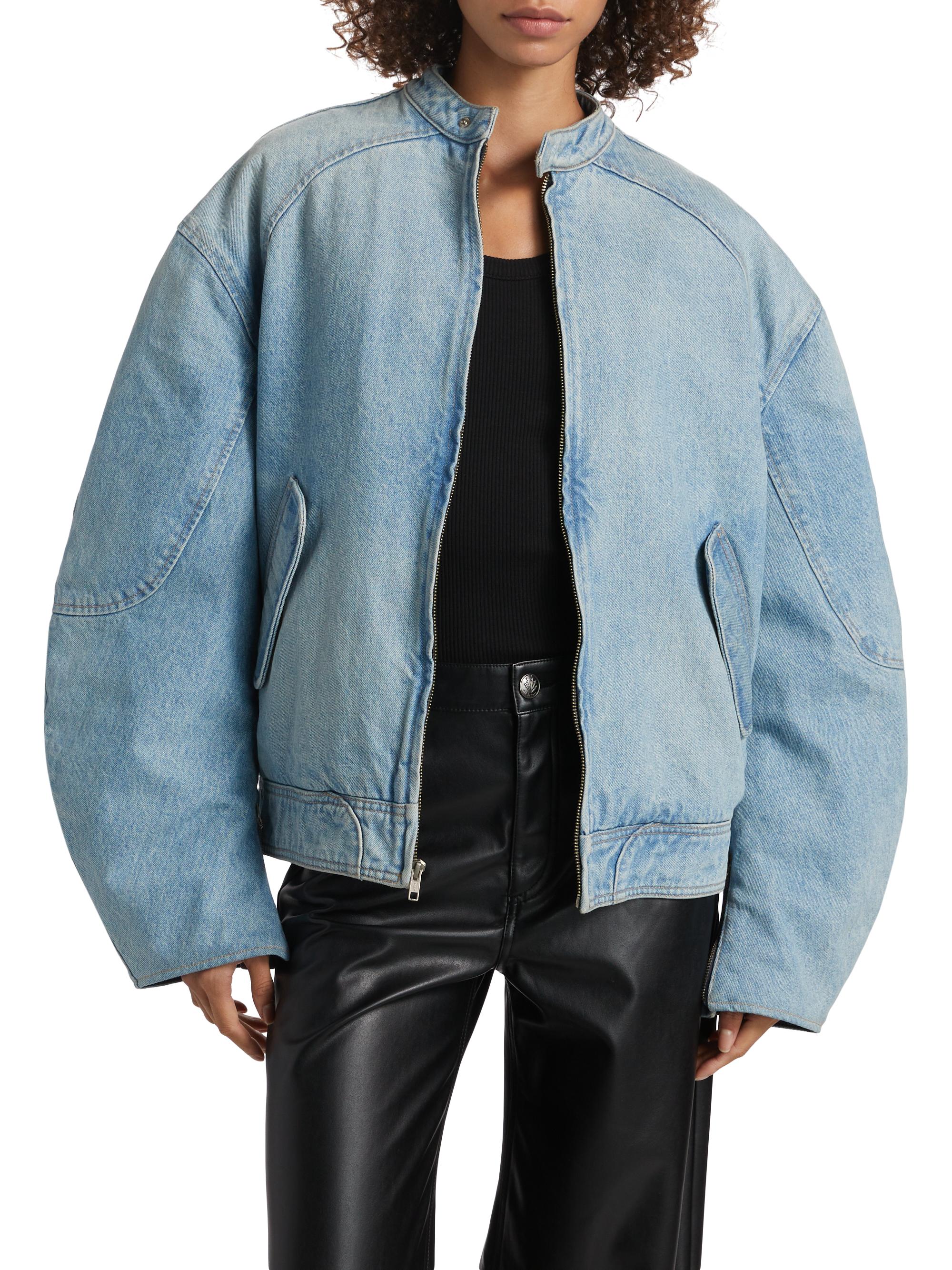 EB Denim Domenico Denim Bomber Jacket | Saks Fifth Avenue