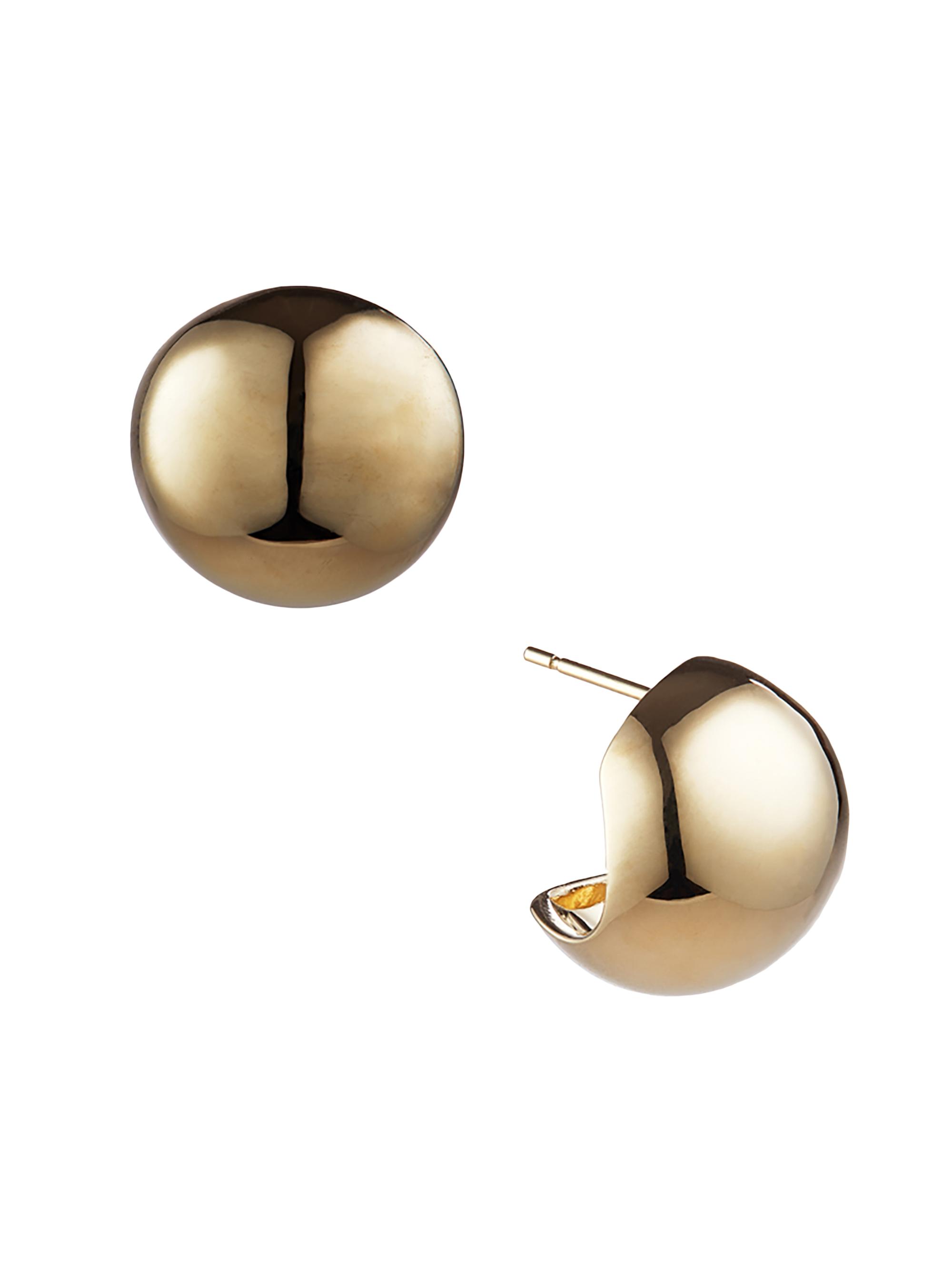 Otiumberg Women's Boule 14K-Yellow-Gold Vermeil Stud Earrings - Gold Vermeil
