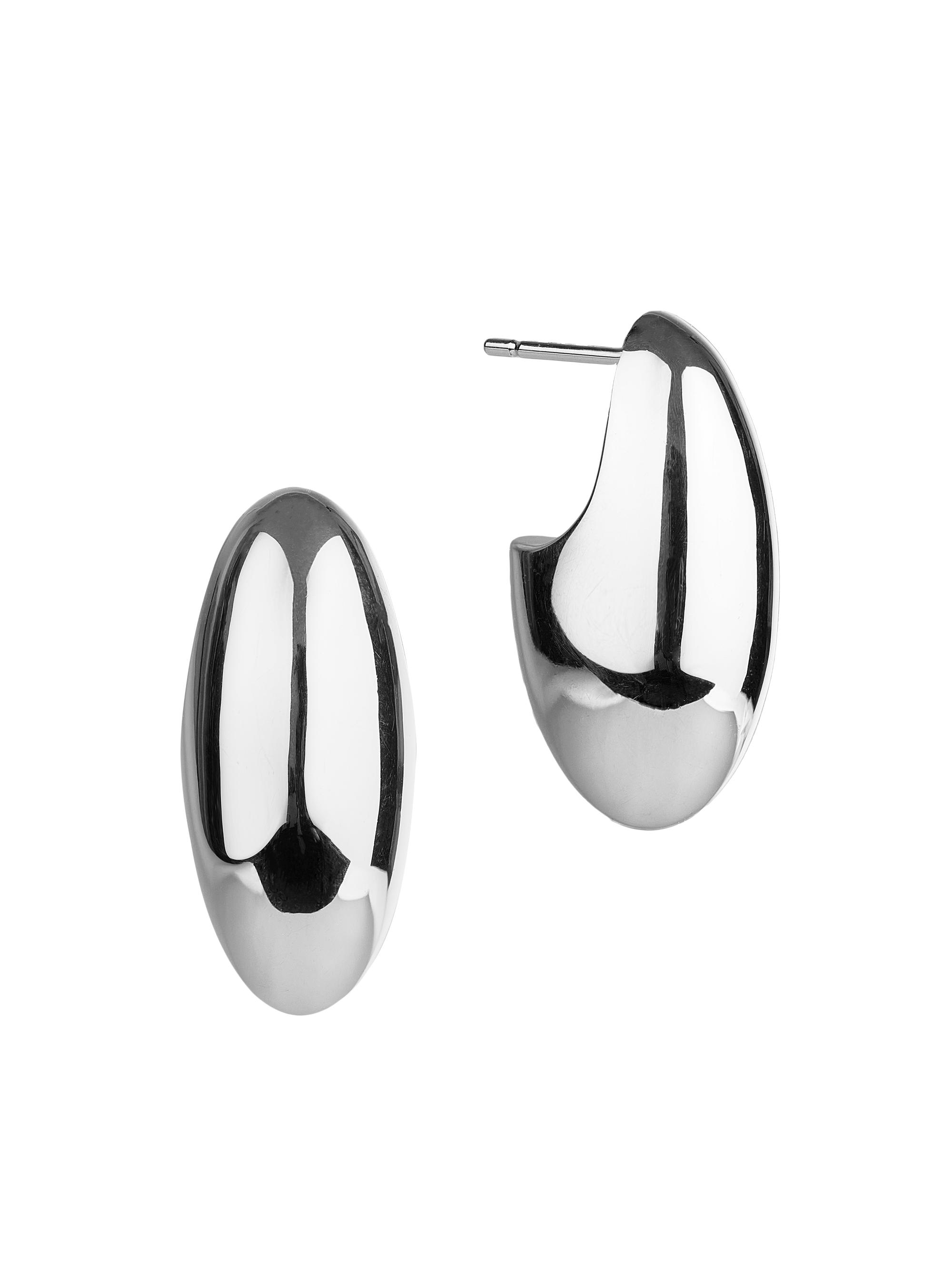 Otiumberg Women's Pebble Sterling Silver Drop Earrings - Sterling Silver