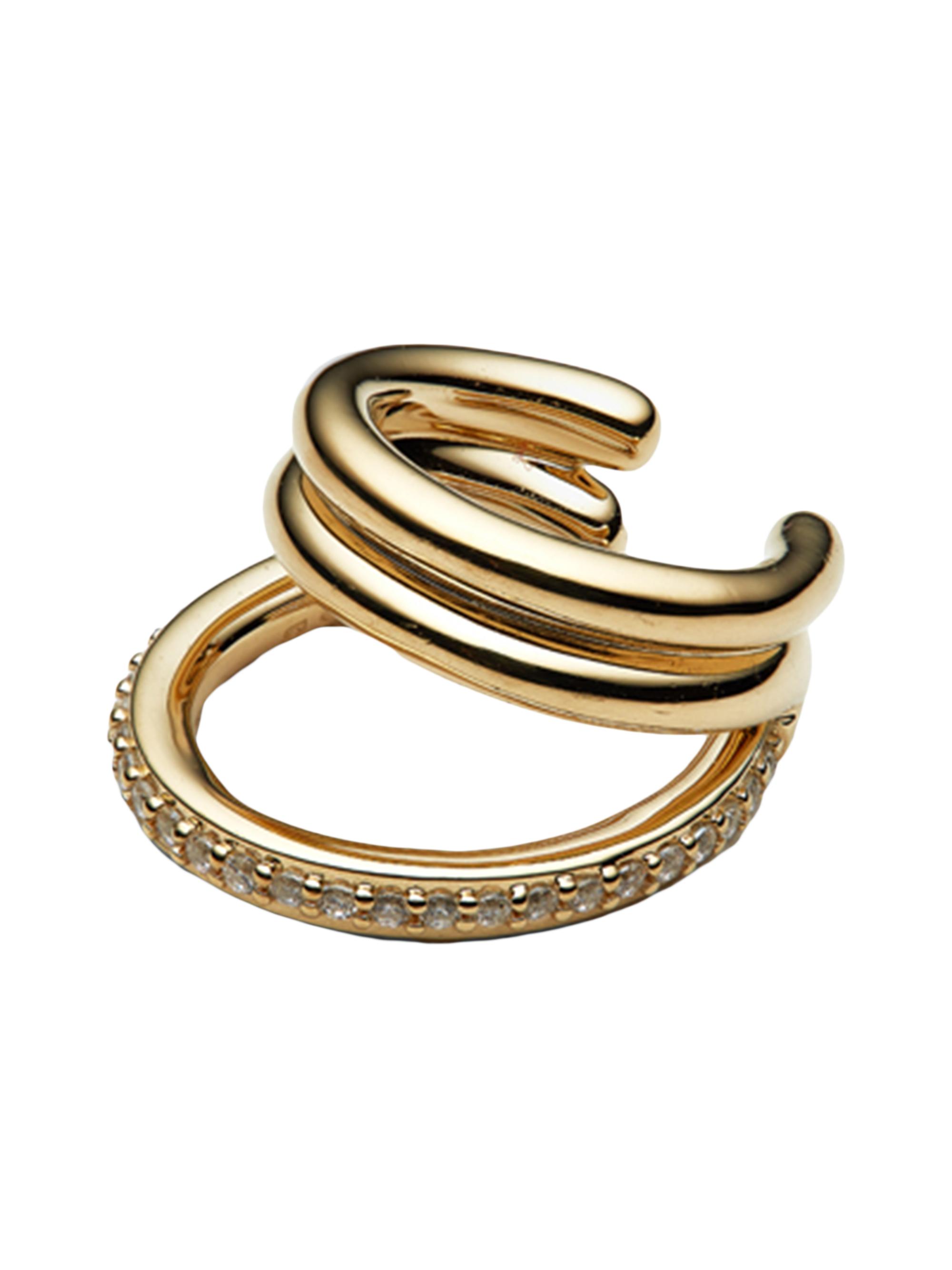 Otiumberg Women's Concero 14K-Yellow-Gold Vermeil & Cubic Zirconia Ear Cuff - Gold Vermeil