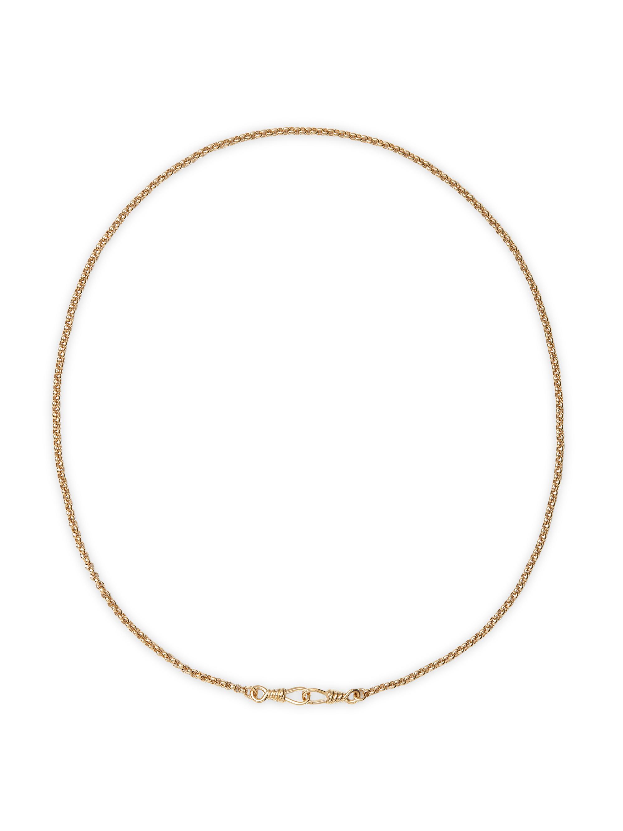 Otiumberg Women's Long Locked 14K-Yellow-Gold Vermeil Chain Necklace - Gold Vermeil