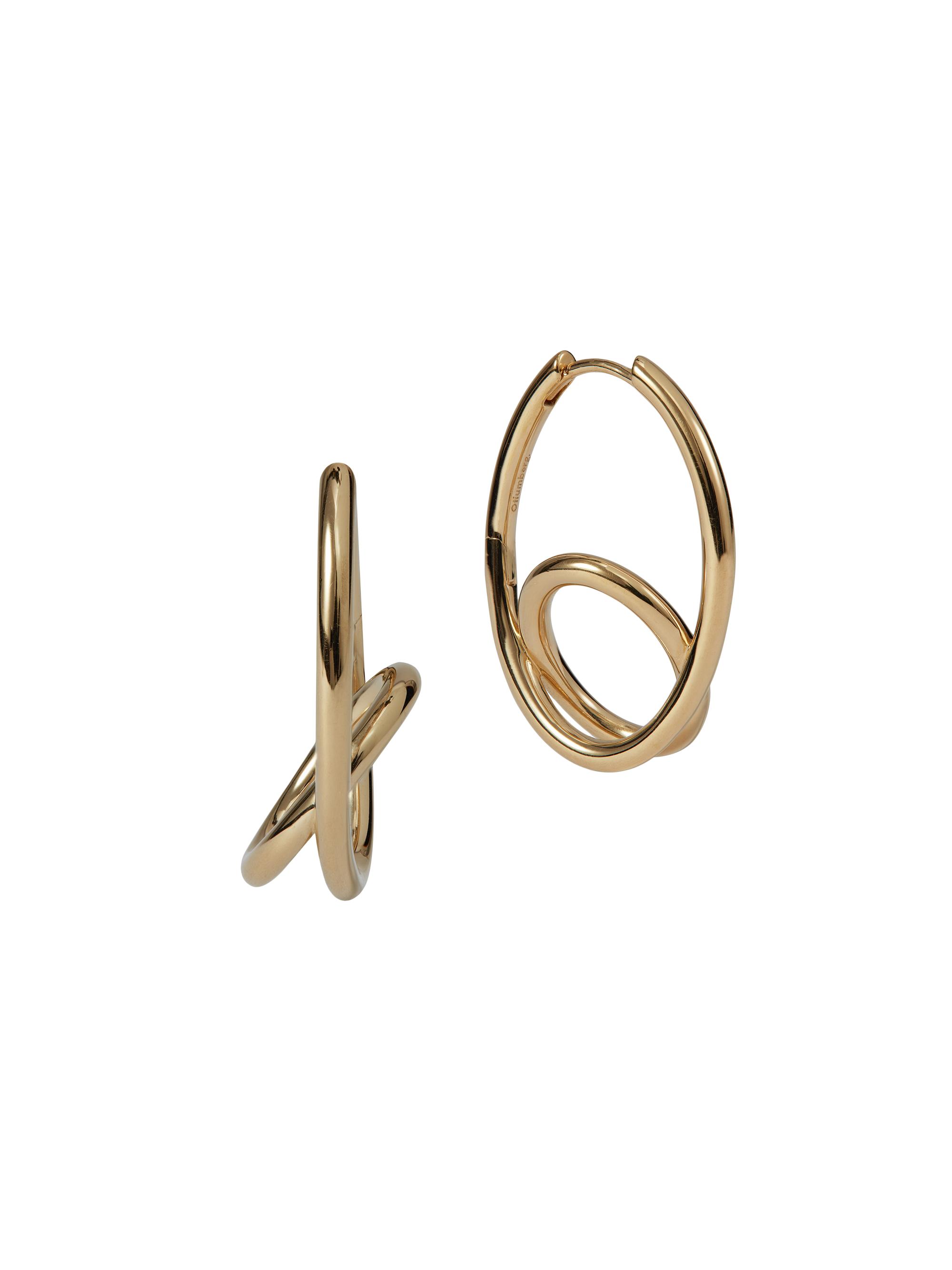 Otiumberg Women's Spiralis 14K-Yellow-Gold Vermeil Hoop Earrings - Gold Vermeil