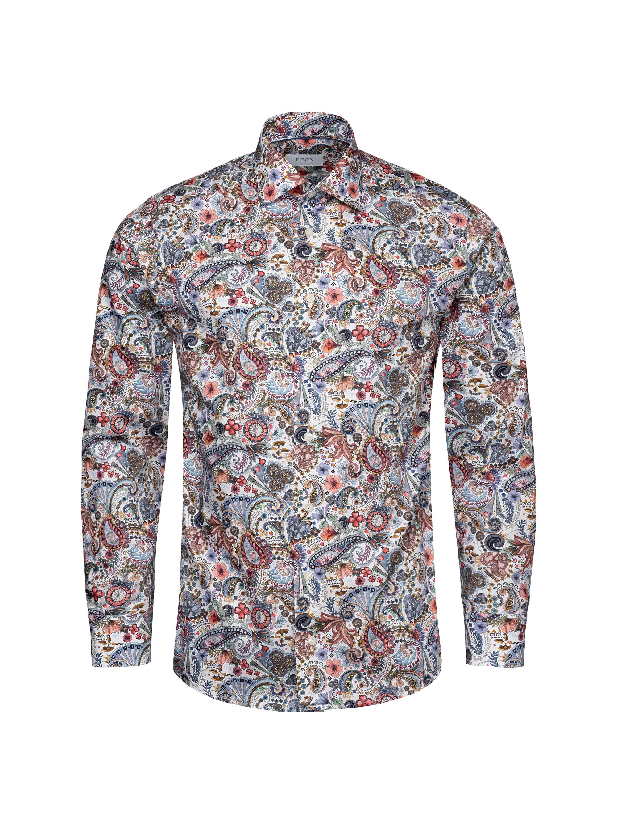 トップス WAX \"Paisley shirts L Eton Contemporary-Fit Paisley Shirt | Saks Fifth Avenue