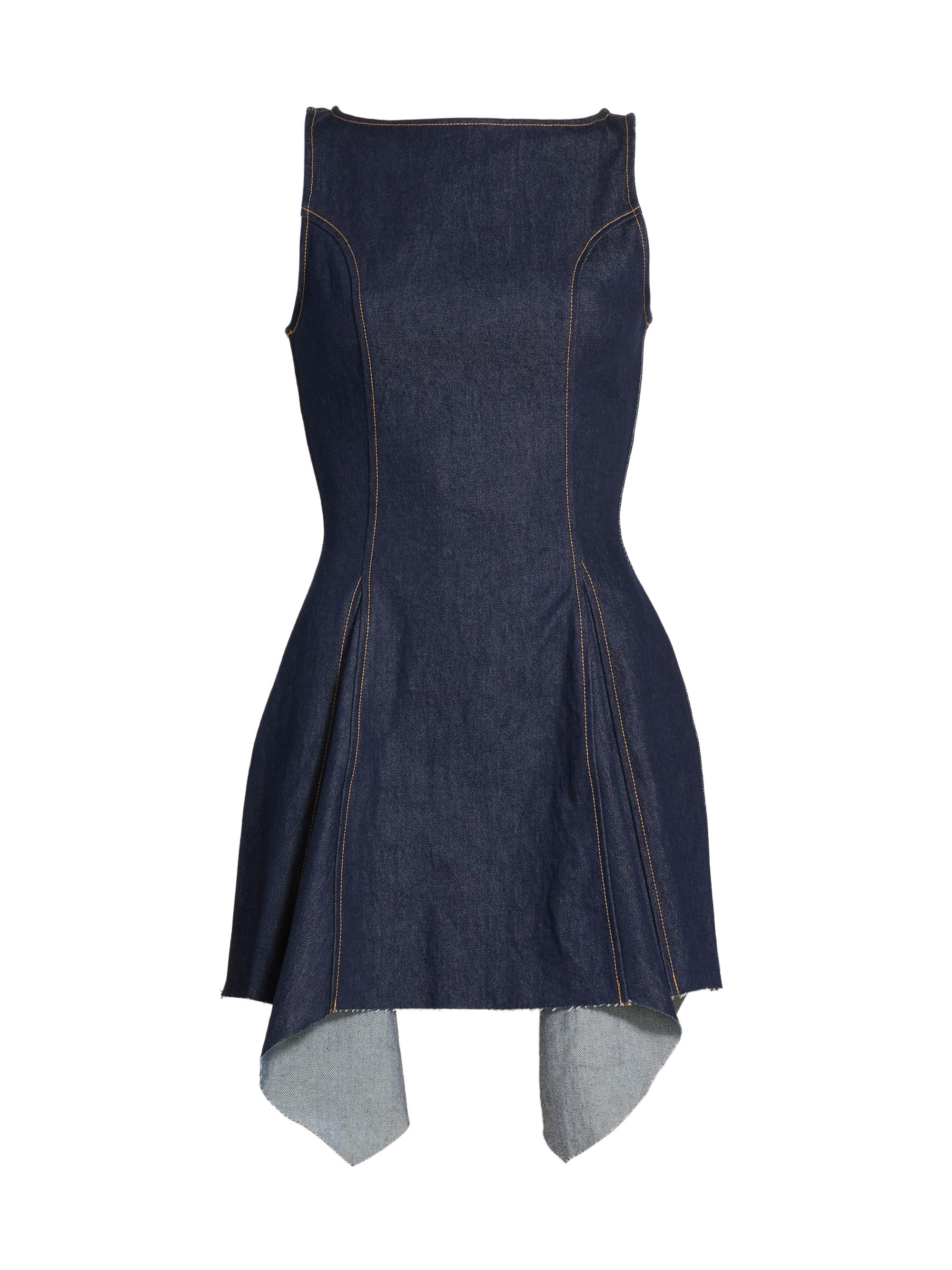 EB Denim Women's Caroline Boatneck Denim Minidress - Havana Night
