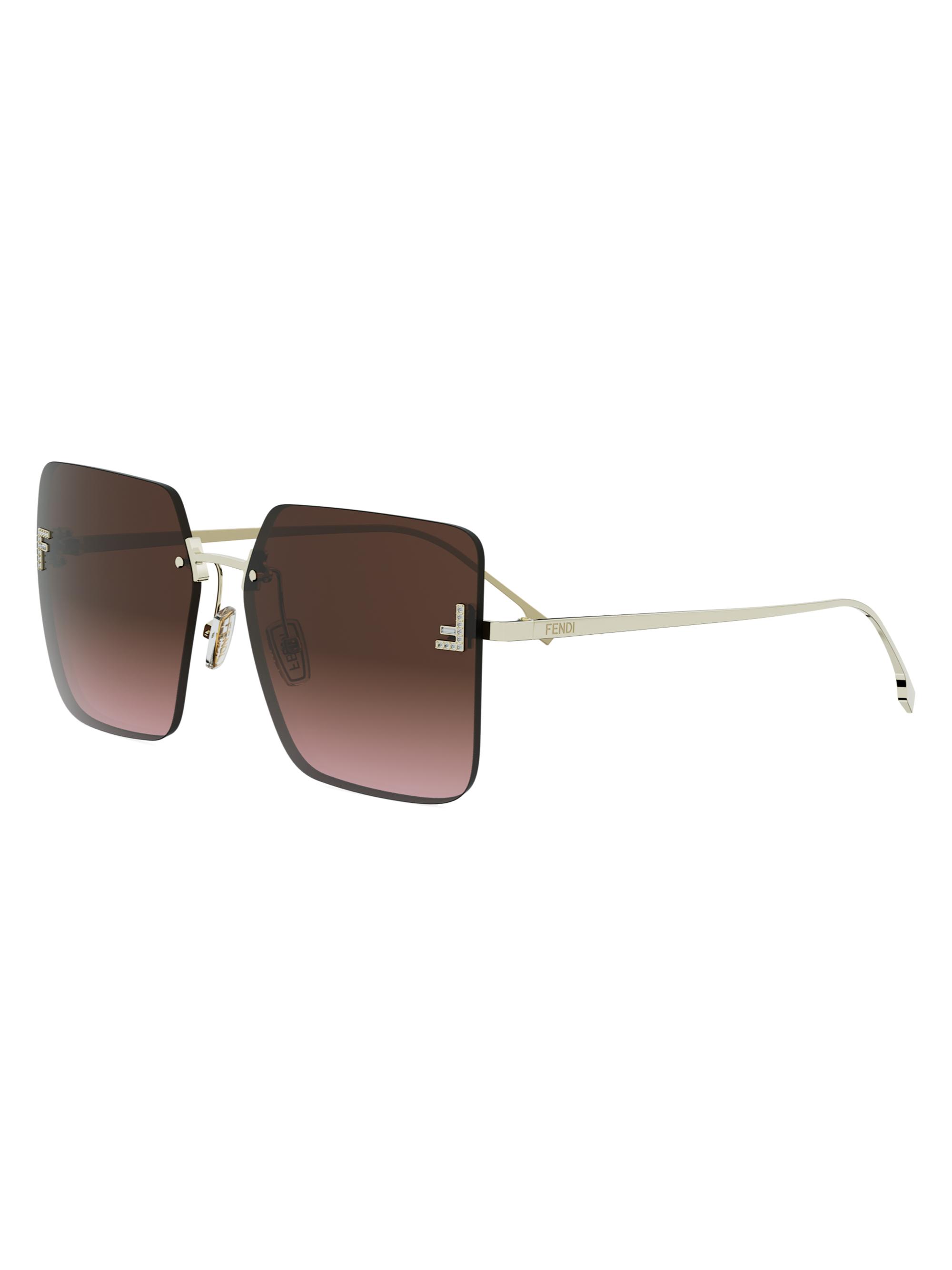 Fendi Fendi First Crystal 59MM Oversized Sunglasses | Saks Fifth