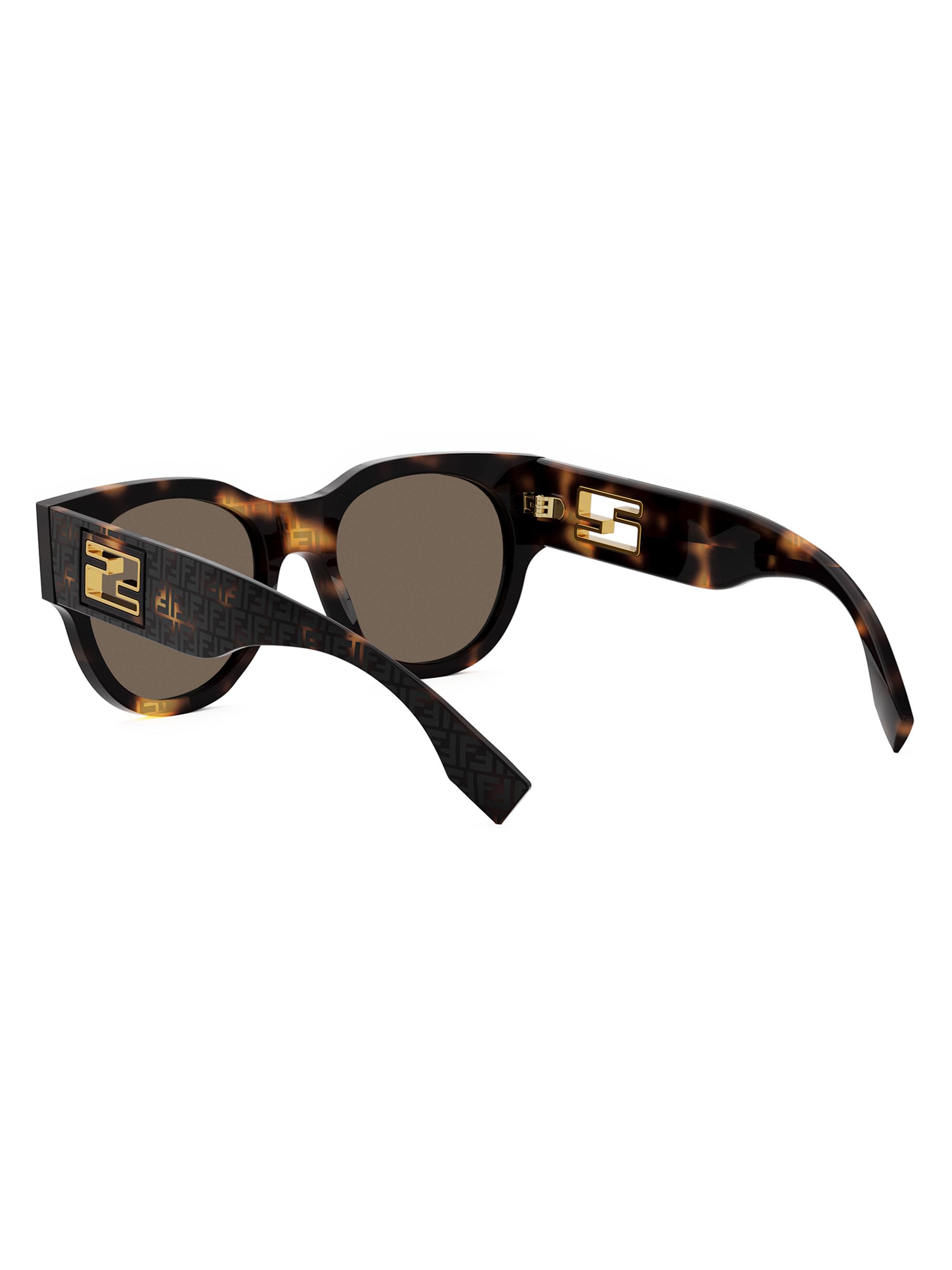 Fendi Baguette 53MM Round Sunglasses | Saks Fifth Avenue display picture 2