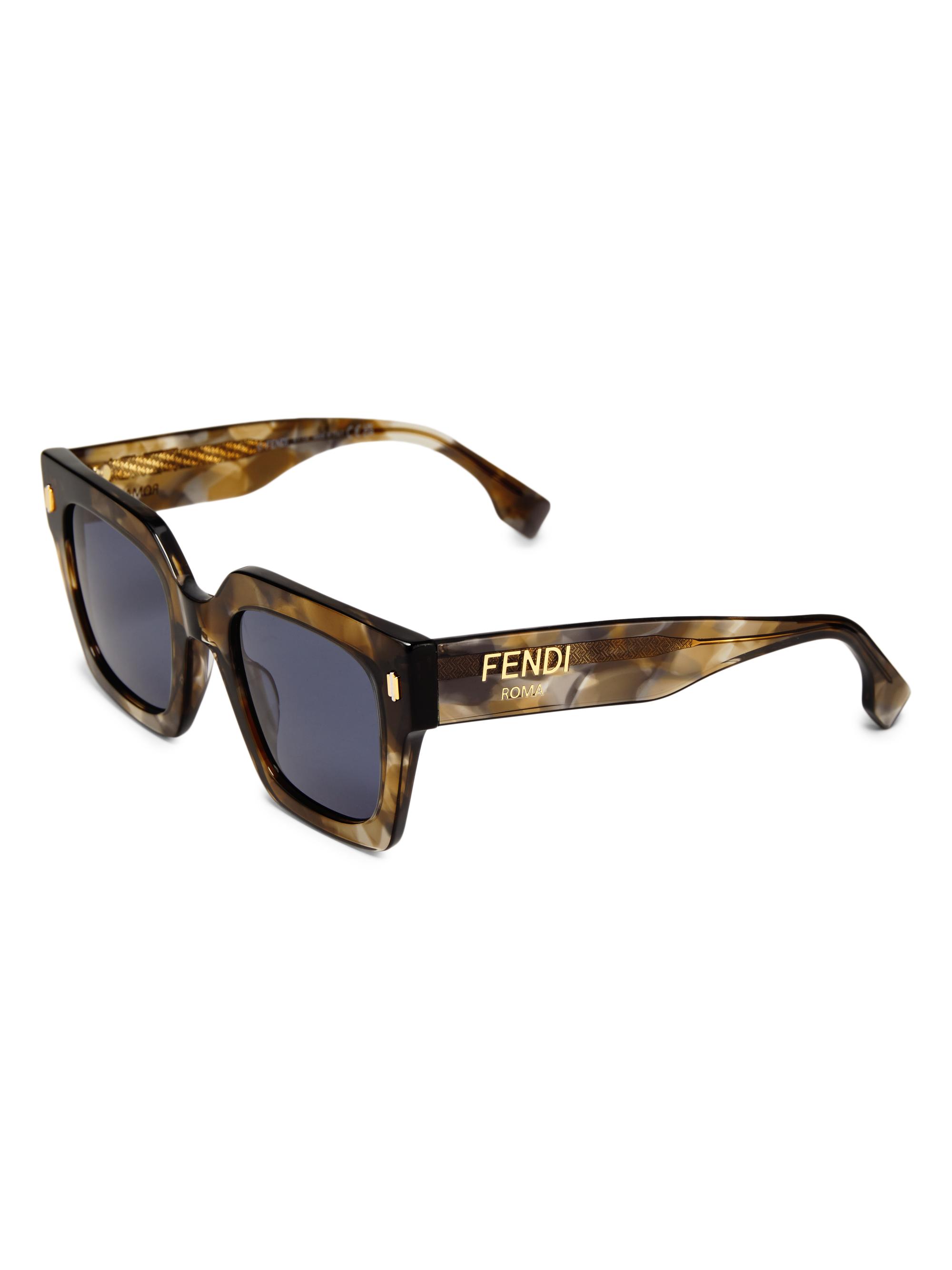 Fendi Fendi Roma 50MM Square Sunglasses | Saks Fifth Avenue