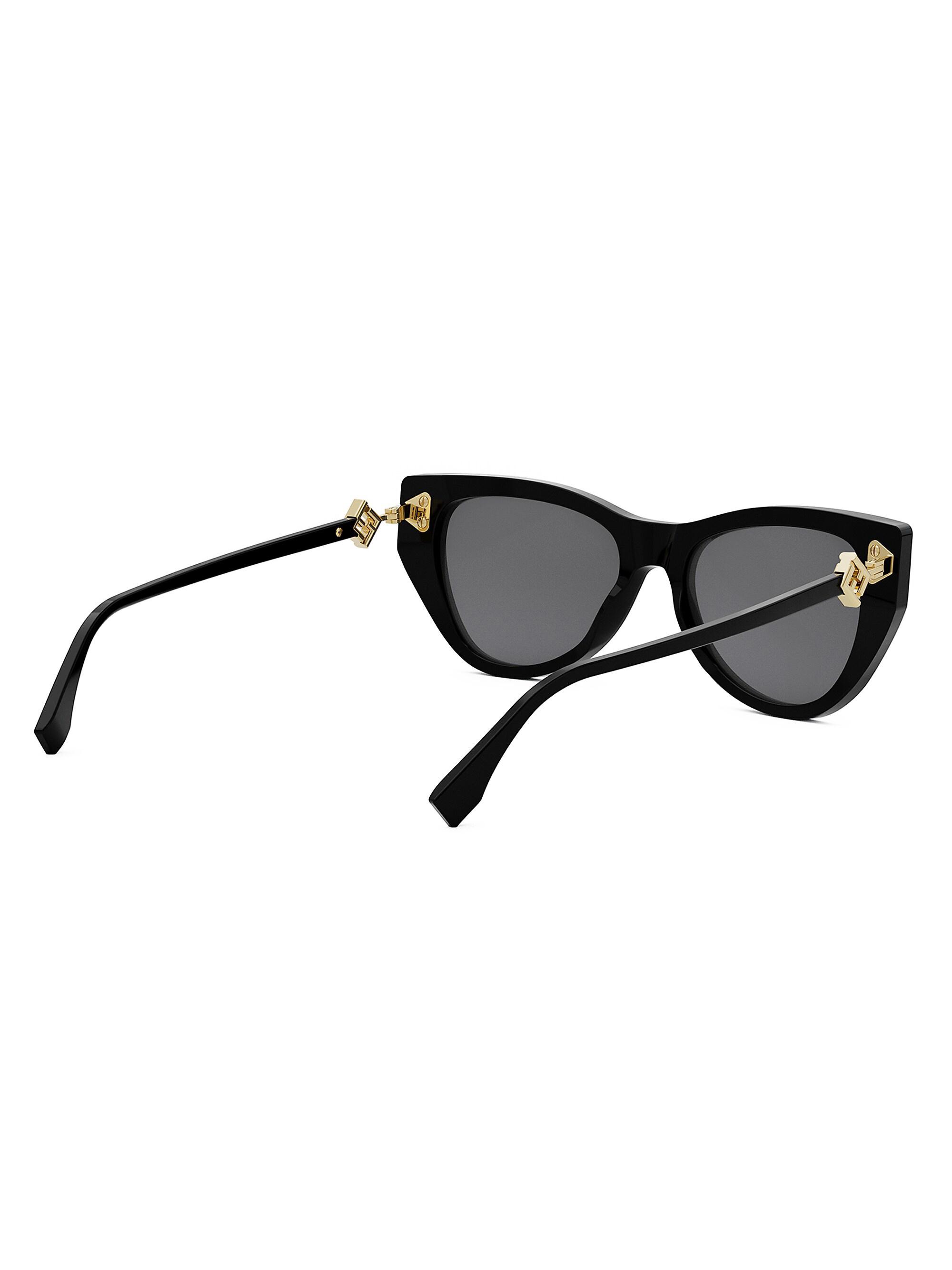 Fendi FF Diamond 54MM Cat-Eye Sunglasses | Saks Fifth Avenue