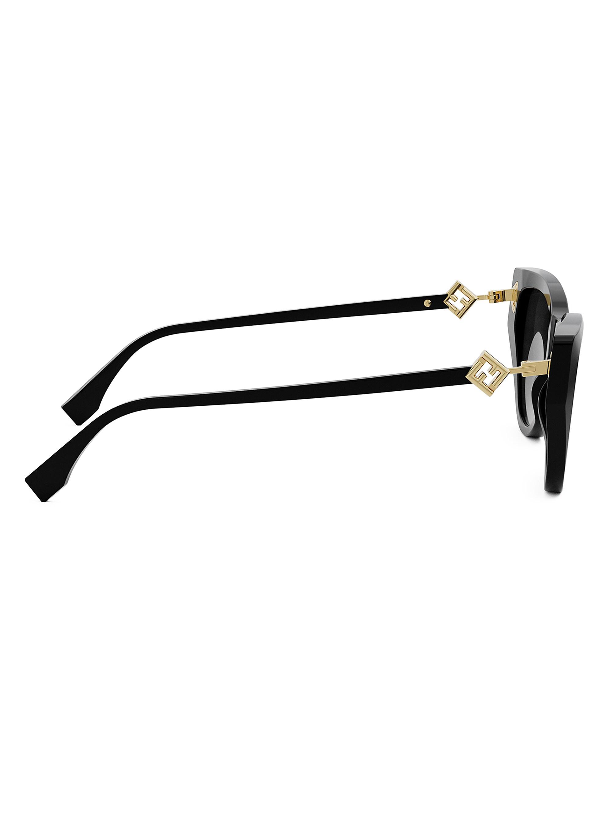 Fendi FF Diamond 54MM Cat-Eye Sunglasses | Saks Fifth Avenue