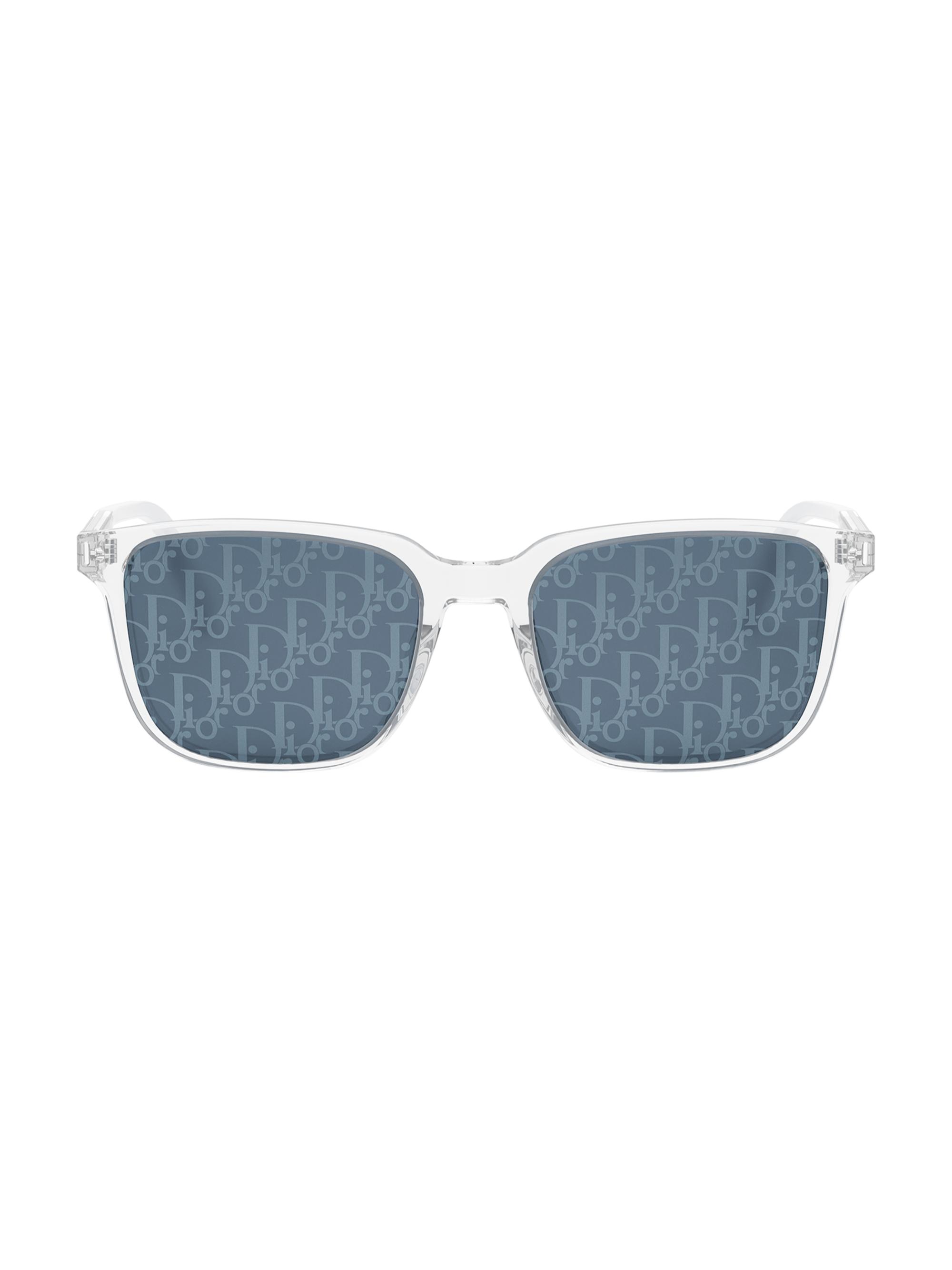 DiorTag サングラス DiorTag SU Transparent Navy Blue Rectangular Sunglasses | DIOR