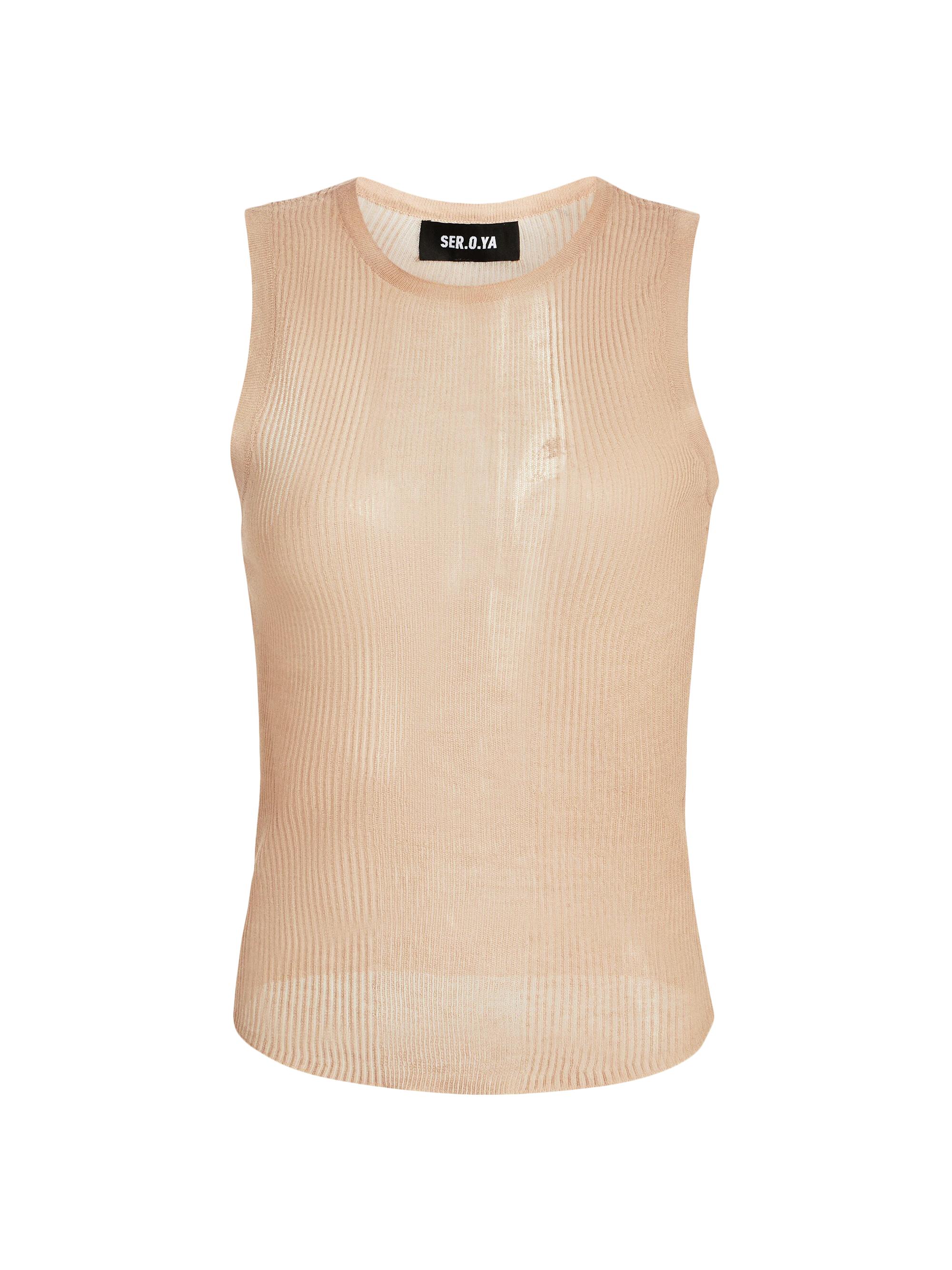 Ser.o.ya Women's Jori Rib Knit Tank - Warm Beige
