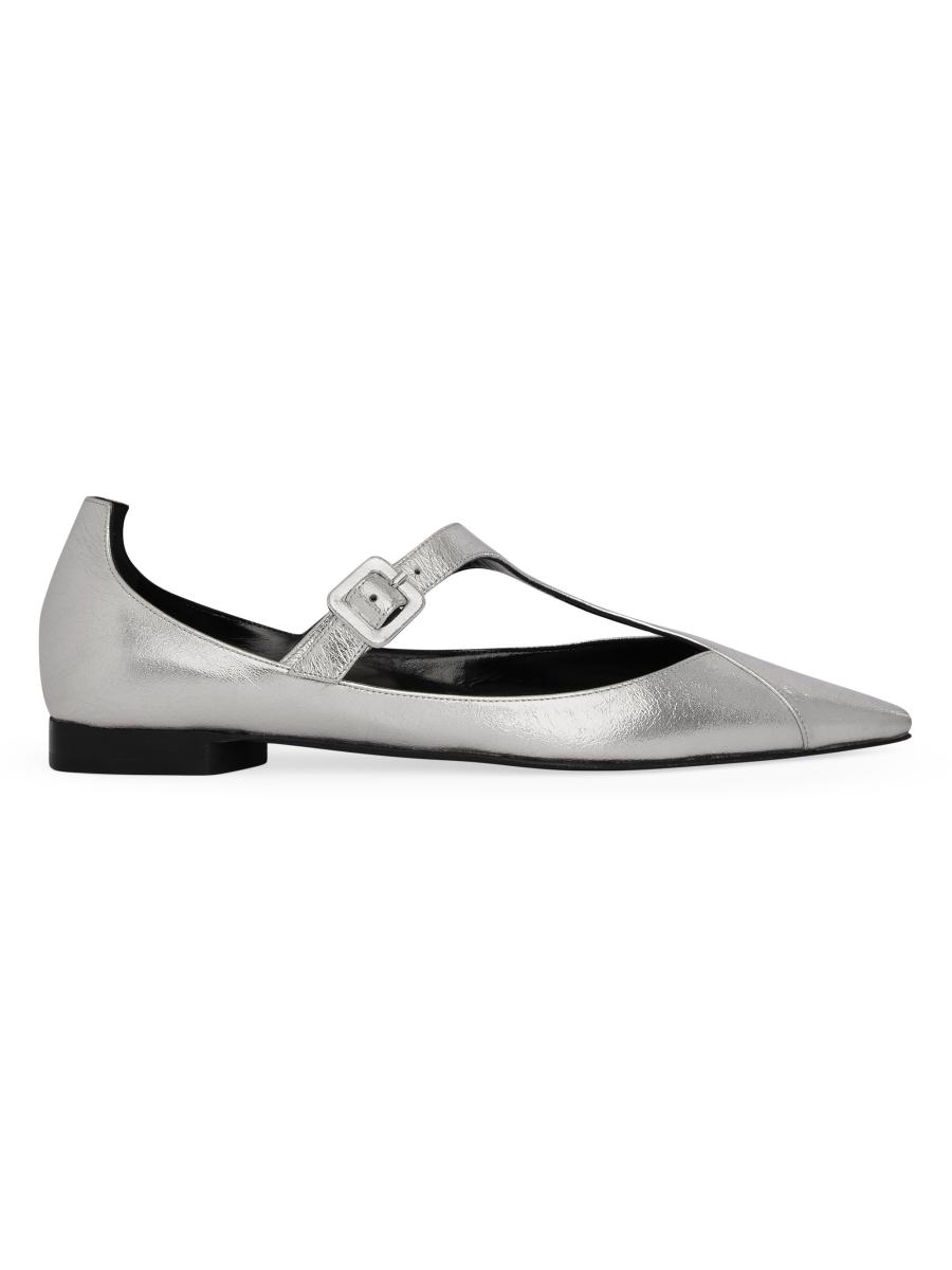 Pierre Hardy Eddie Metallic Leather Flats | Saks Fifth Avenue
