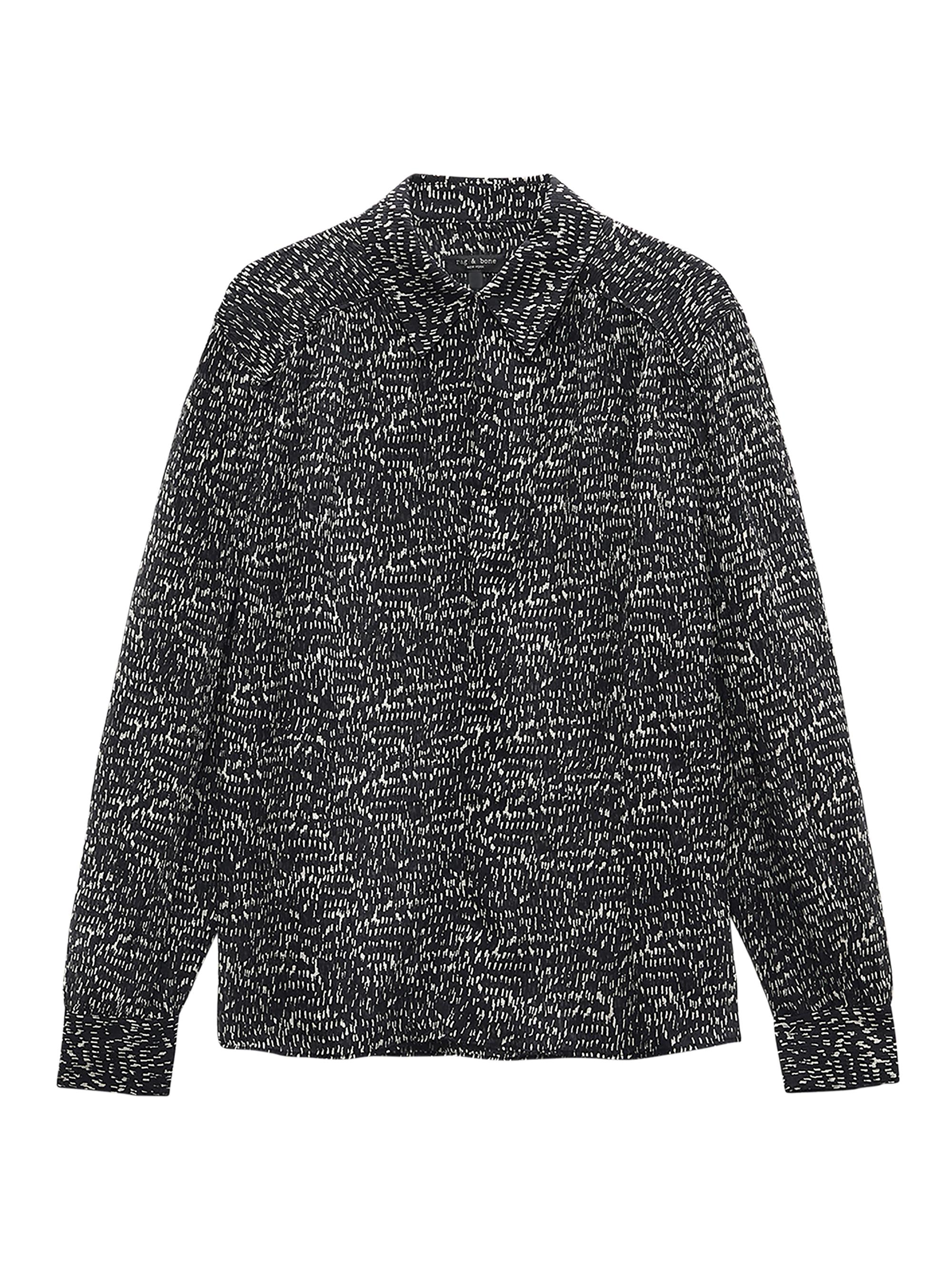 rag & bone Women's Emmy Silk-Blend Top - Black Multi