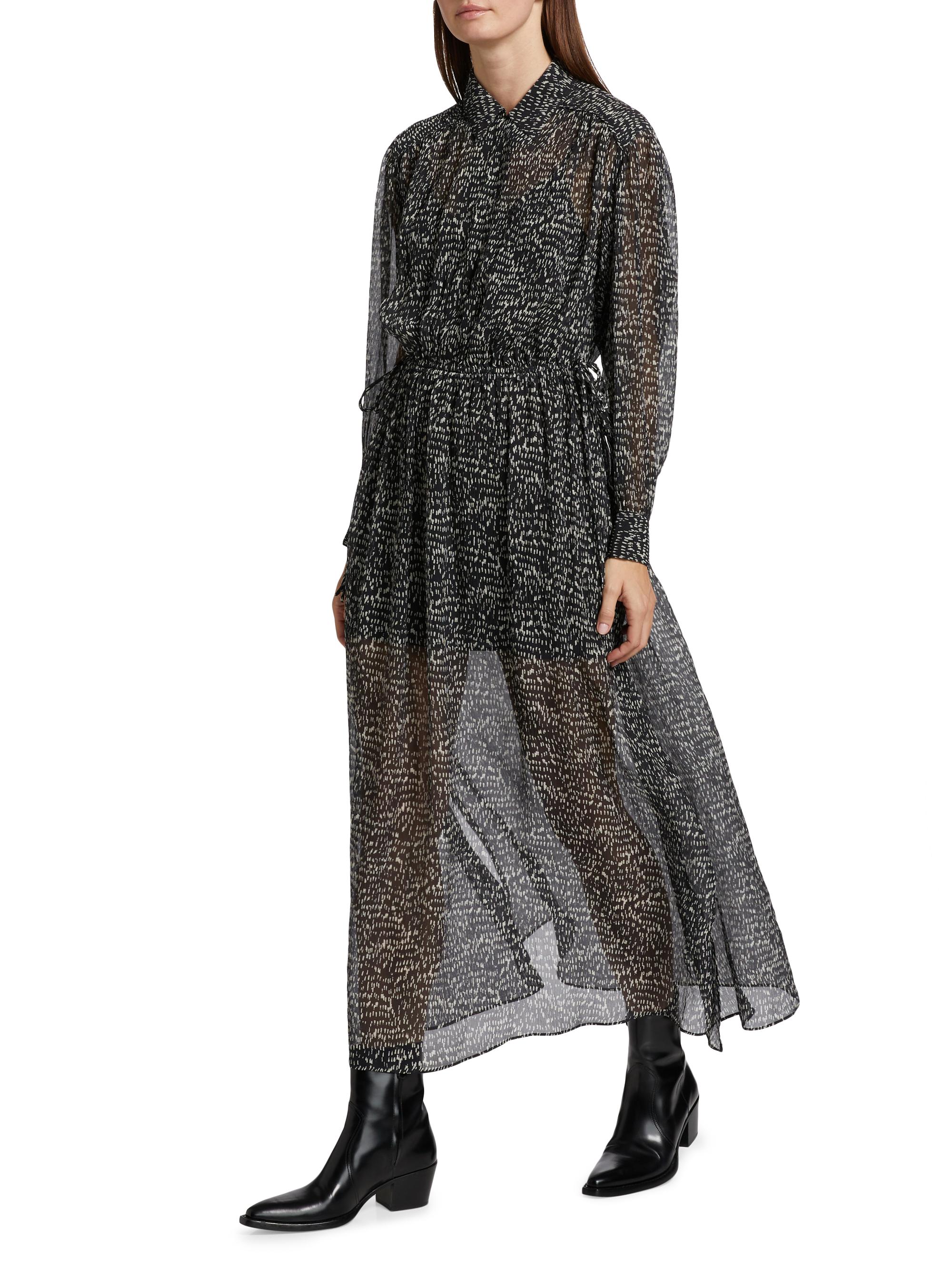 rag & bone Emmy Sheer Printed Dress | Saks Fifth Avenue
