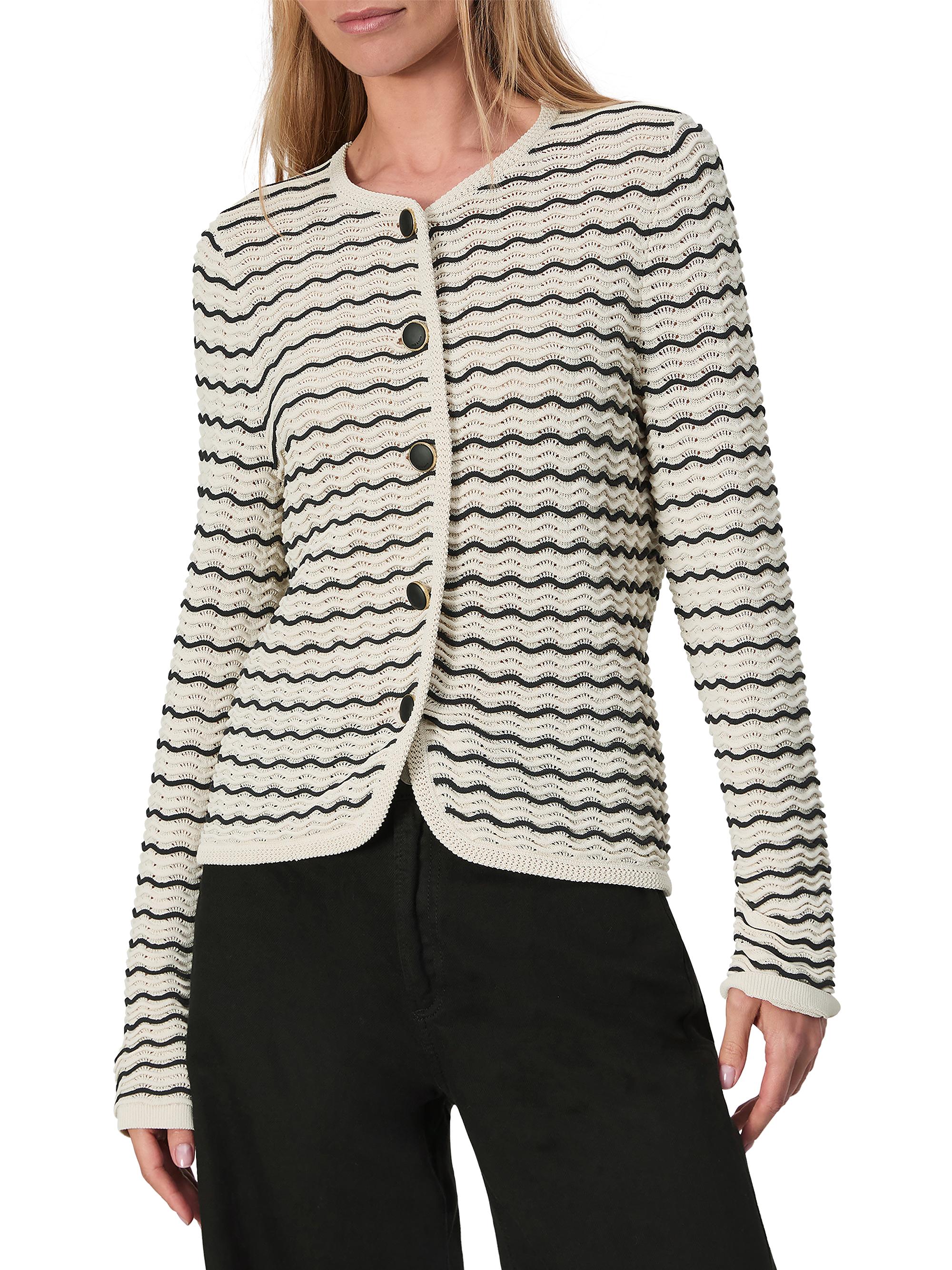 rag & bone Elisa Wavy Striped Cardigan | Saks Fifth Avenue