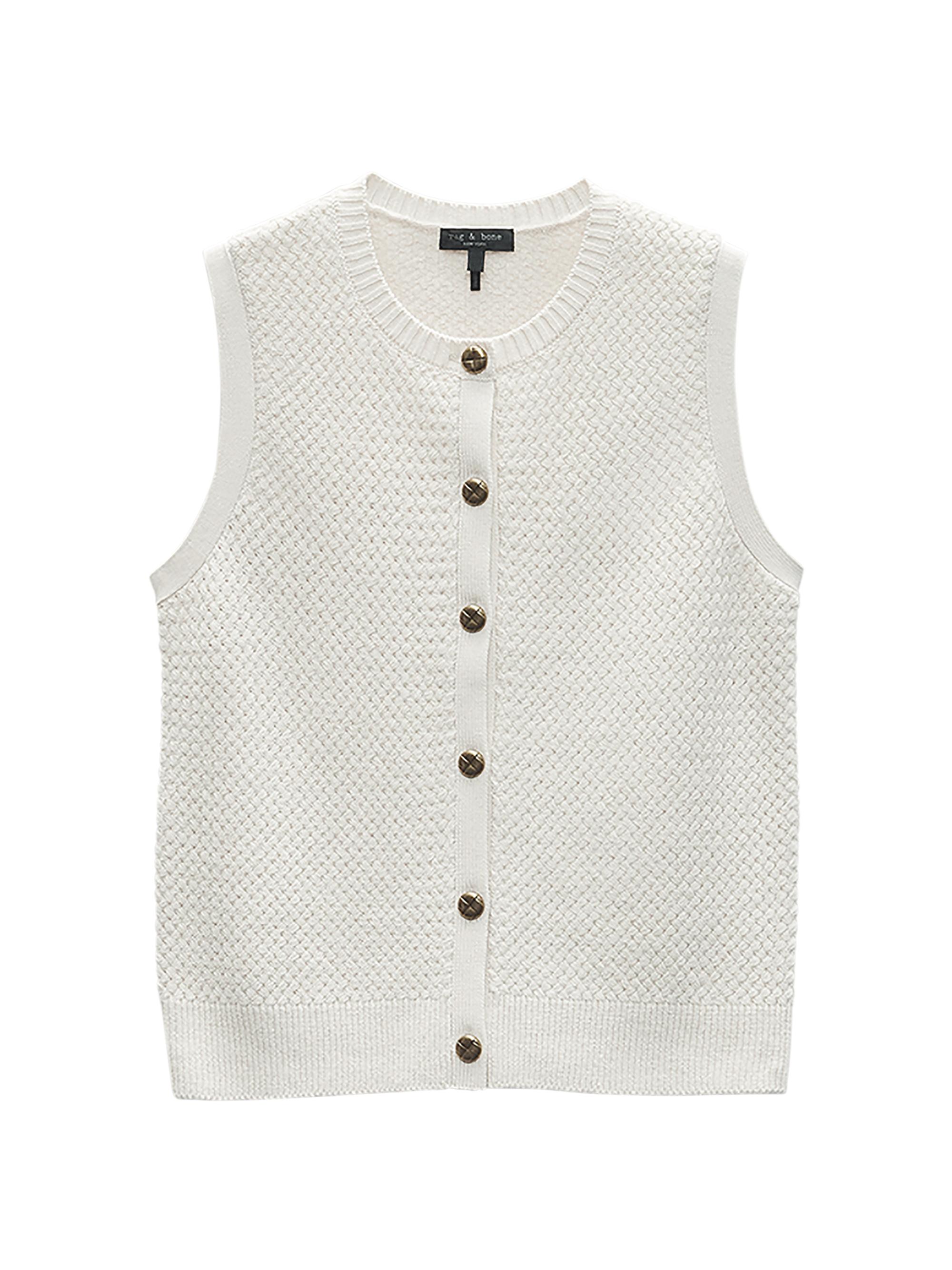 rag & bone Jax Wool-Blend Sleeveless Cardigan | Saks Fifth