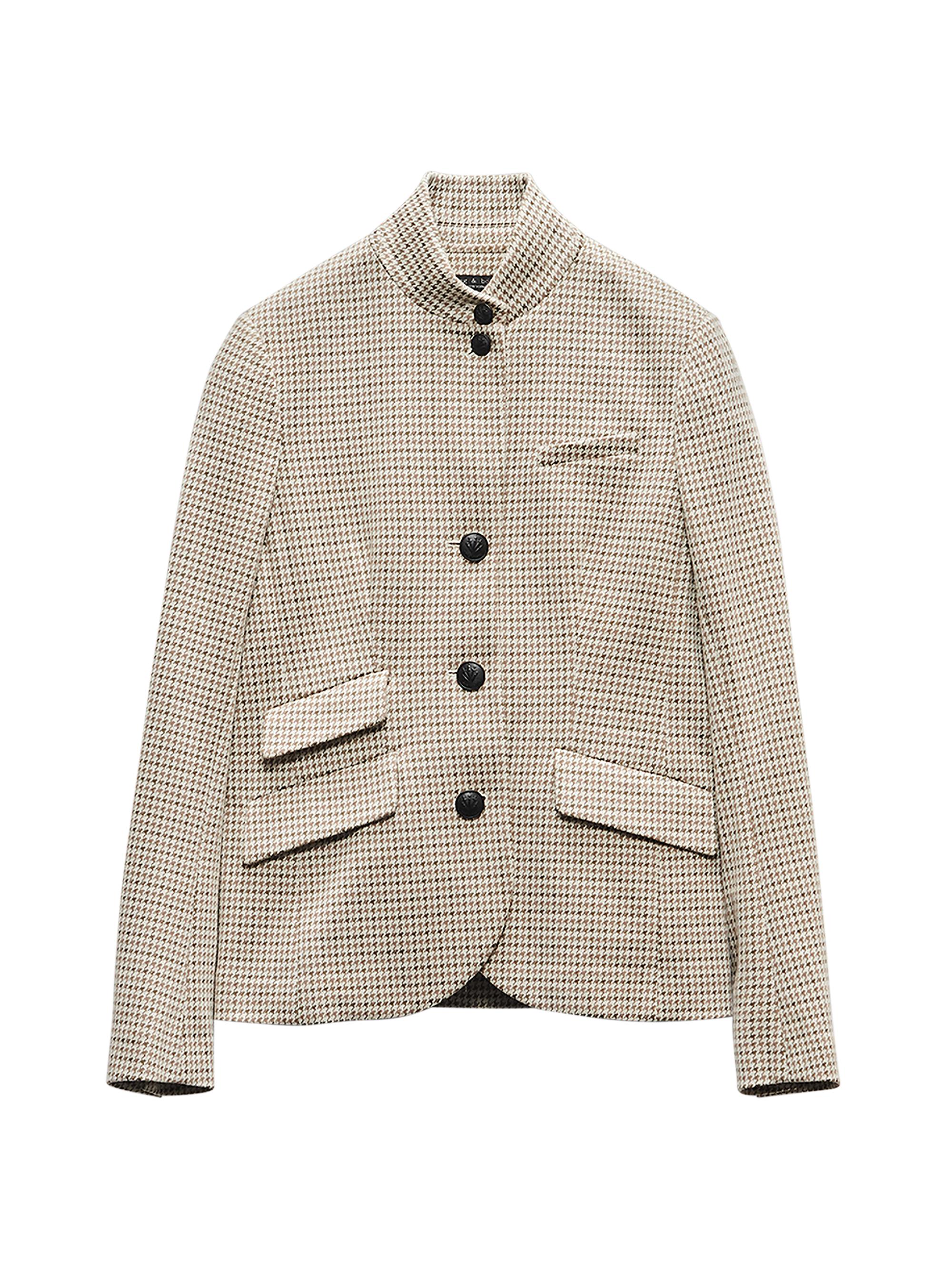rag bone Slade Plaid Stand-Collar Blazer Saks Fifth Avenue