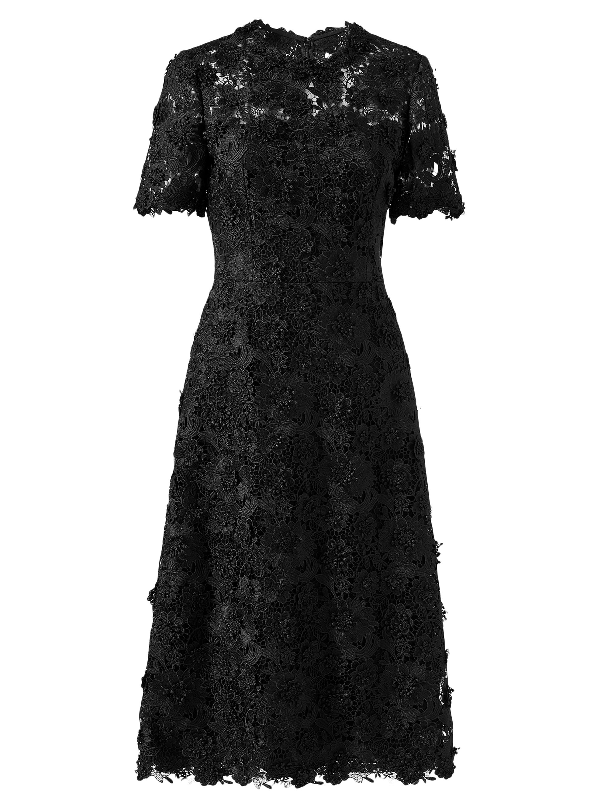 Carolina Herrera Lace A-Line Midi-Dress Saks Fifth Avenue