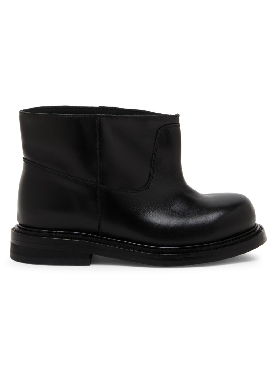 Moschino Olive 40MM Leather Ankle Boots | Saks Fifth Avenue