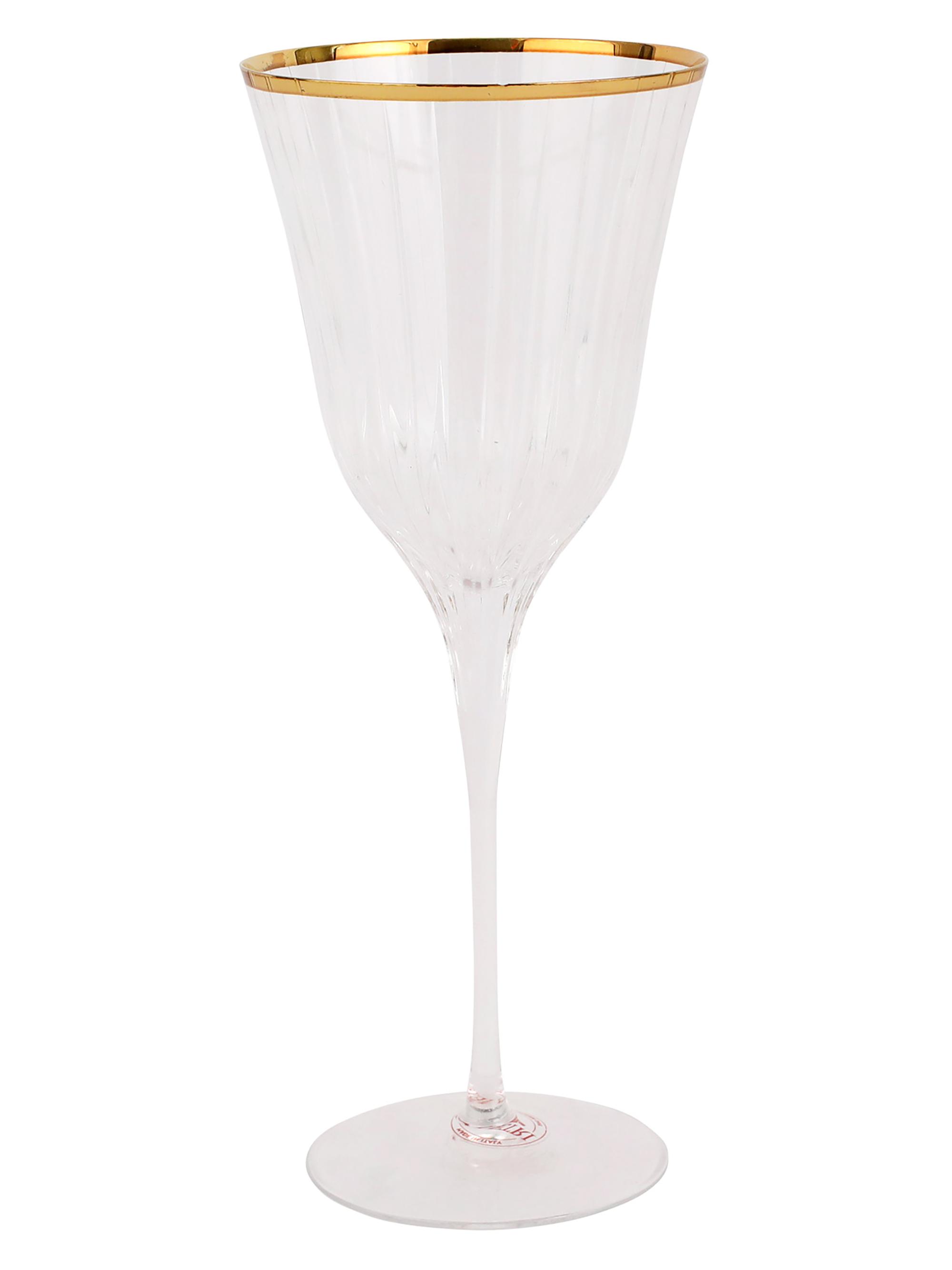 Vietri Natalia Gold Water Glass - Gold