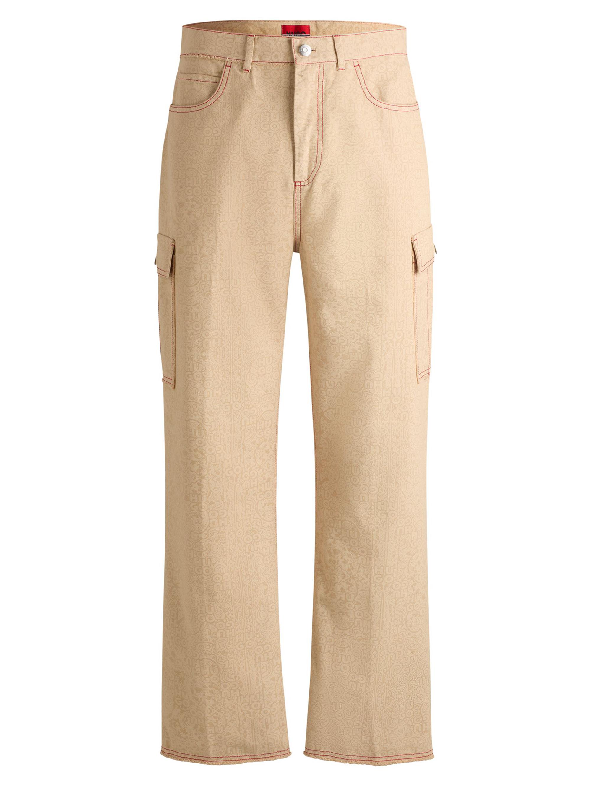 HUGO Men's  x Les Benjamins Relaxed-Fit Trousers - Brown