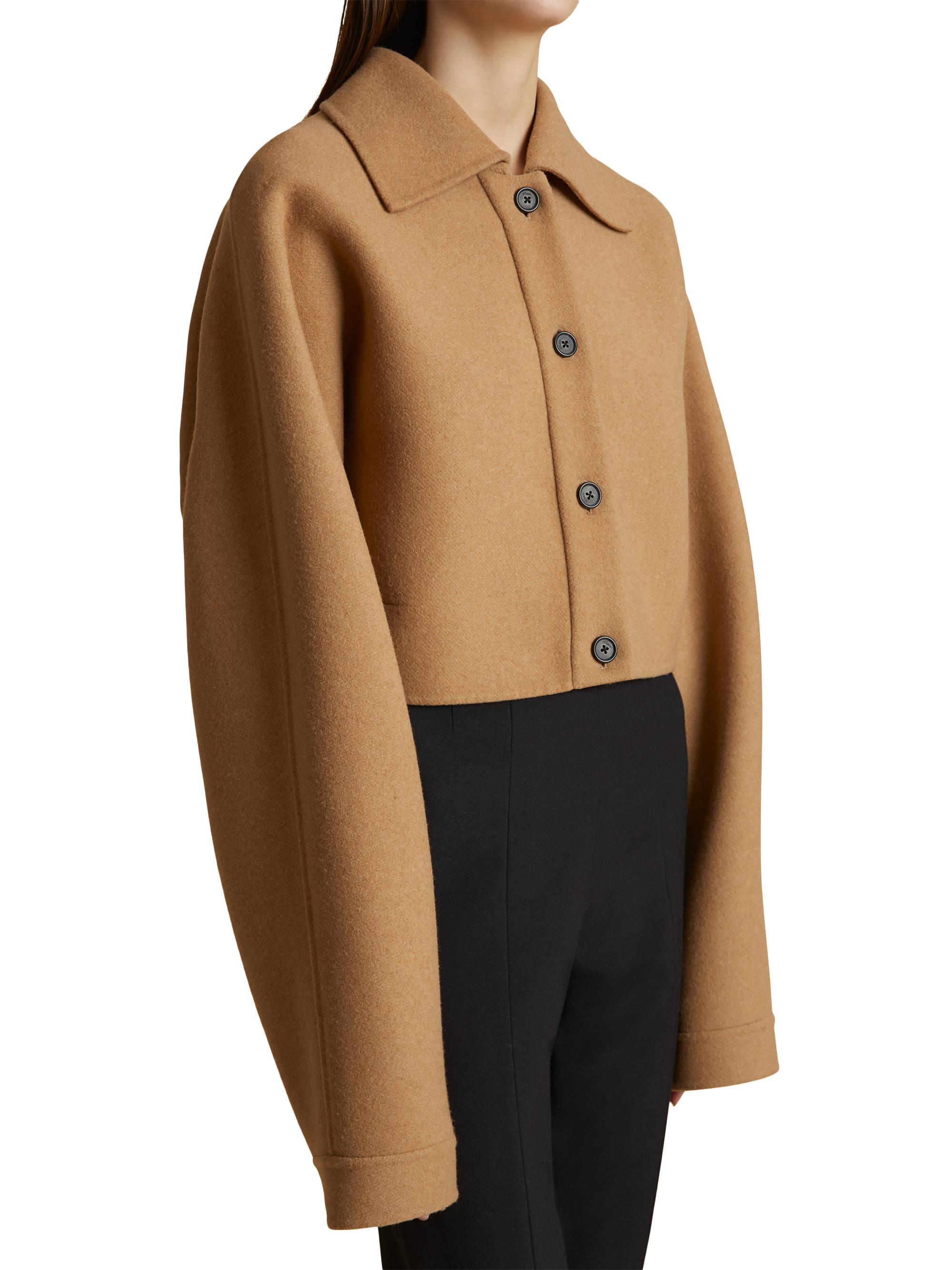 【KHAITE】 tartan WOOL melton short COAT Vintage Melton Plaid Wool Jacket - Etsy