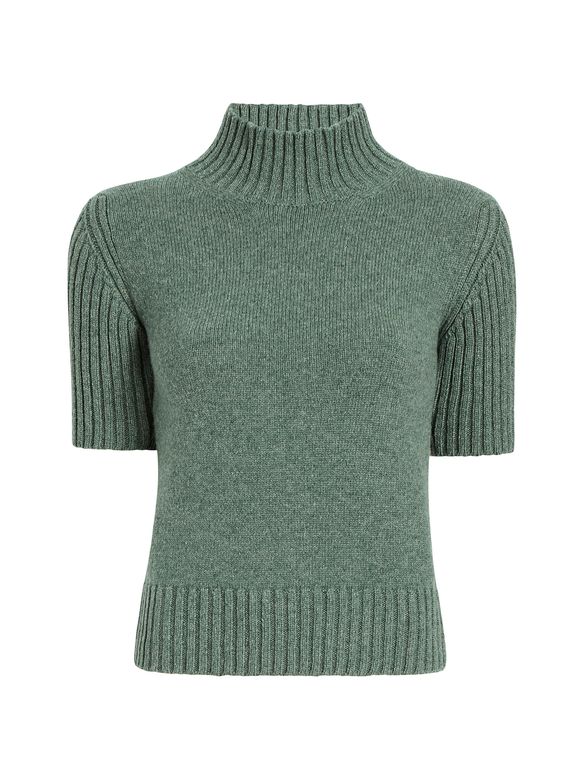 Khaite Women's Talvi Cashmere Mock Turtleneck Sweater - Eucalyptus