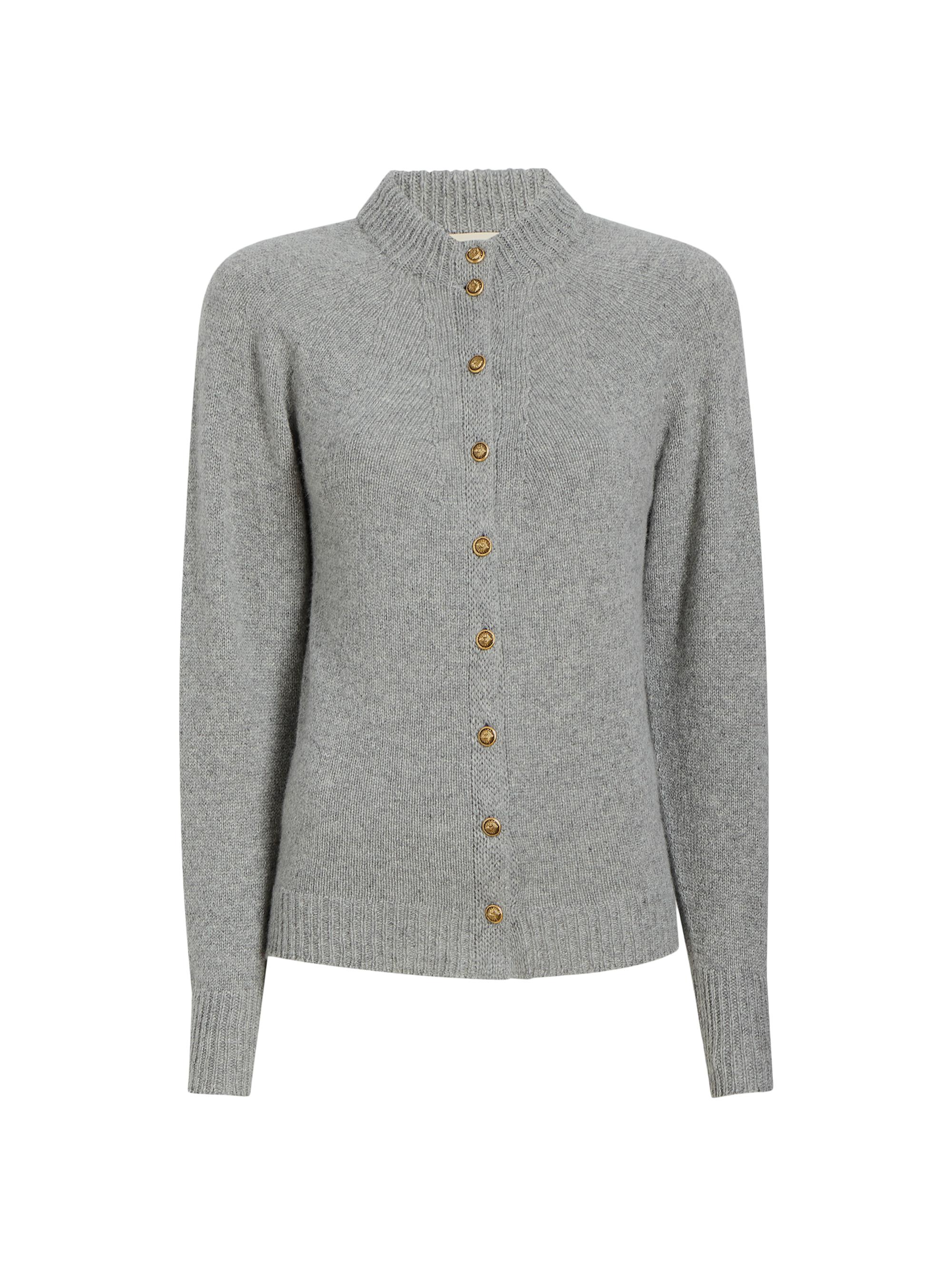 Khaite Women's Ambre Stretch Cashmere Cardigan - Granite