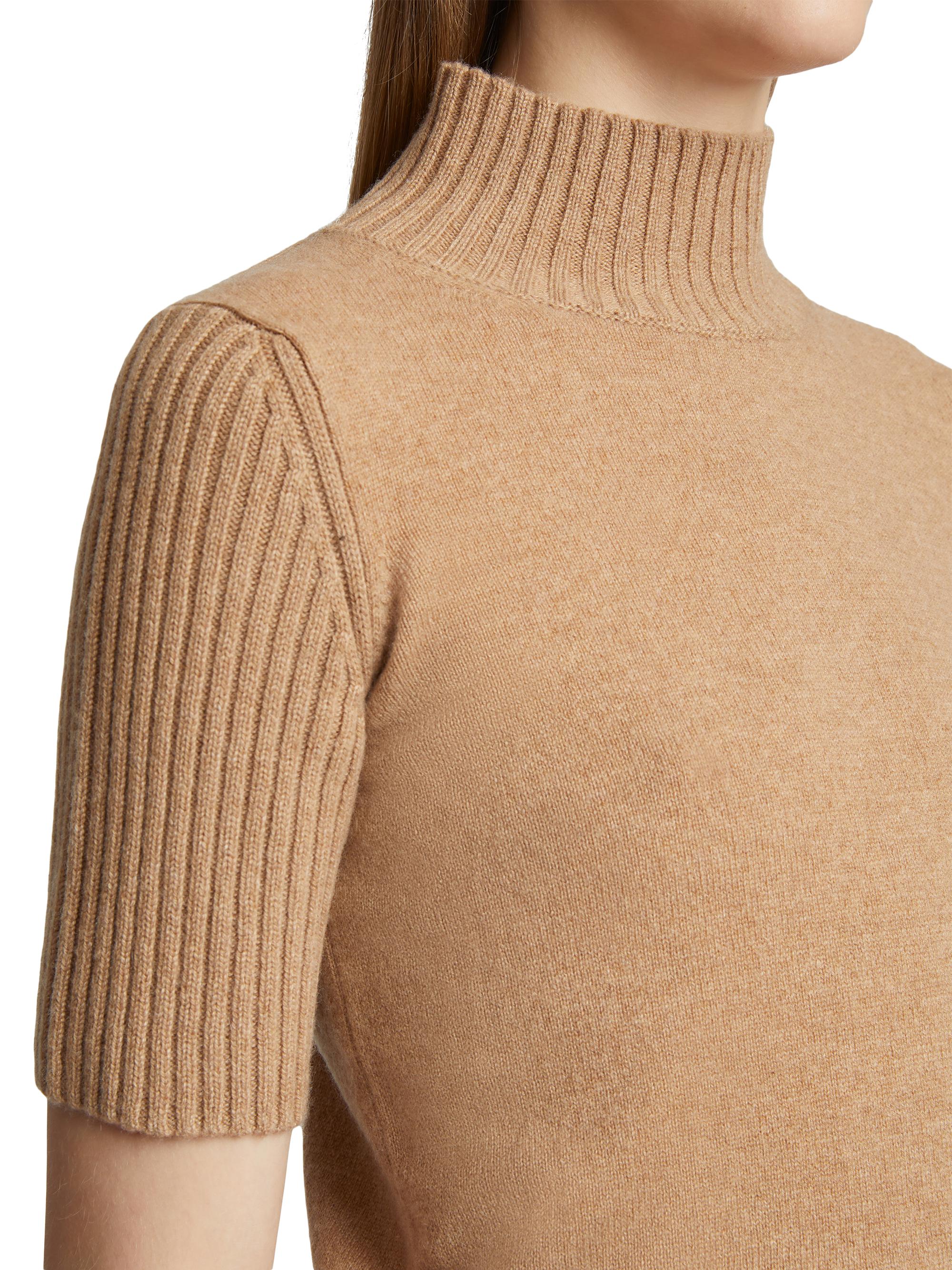 Khaite Cecil Cashmere Short-Sleeve Sweater | Saks Fifth Avenue