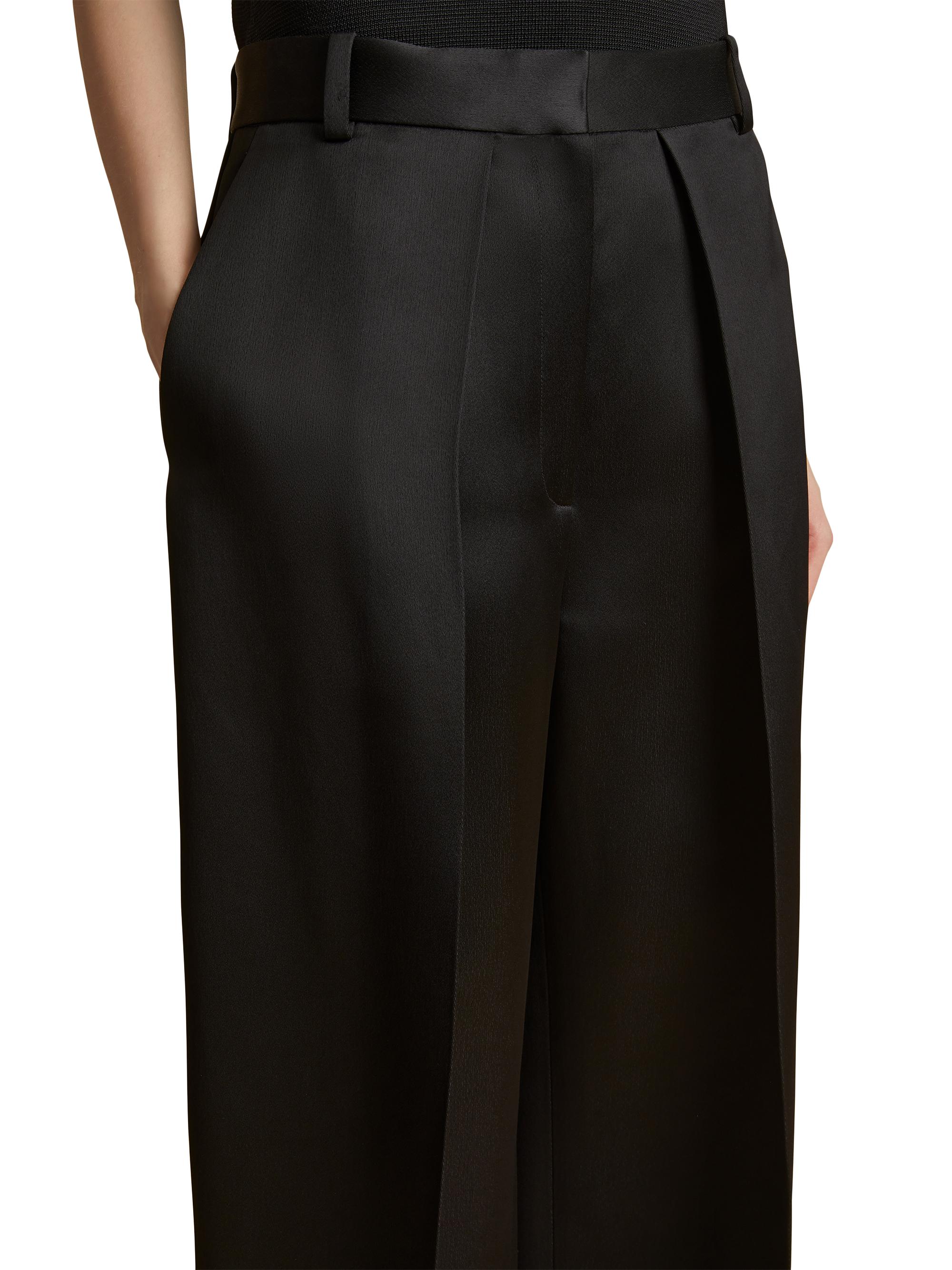 Khaite Marinta Pleated Straight-Leg Pants | Saks Fifth Avenue